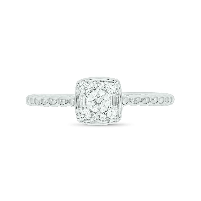 1/5 ct. t.w. Diamond Promise Ring In Sterling Silver