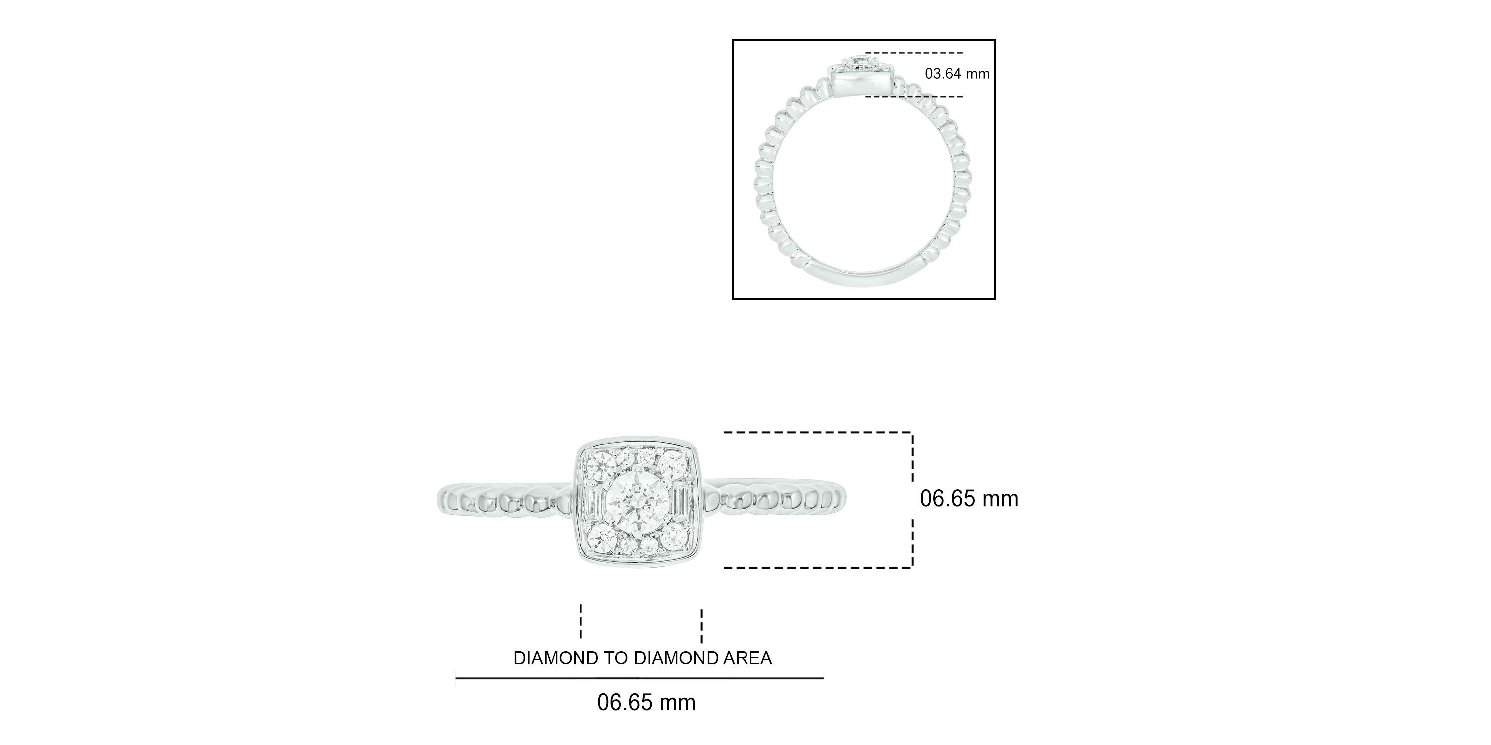 1/5 ct. t.w. Diamond Promise Ring In Sterling Silver