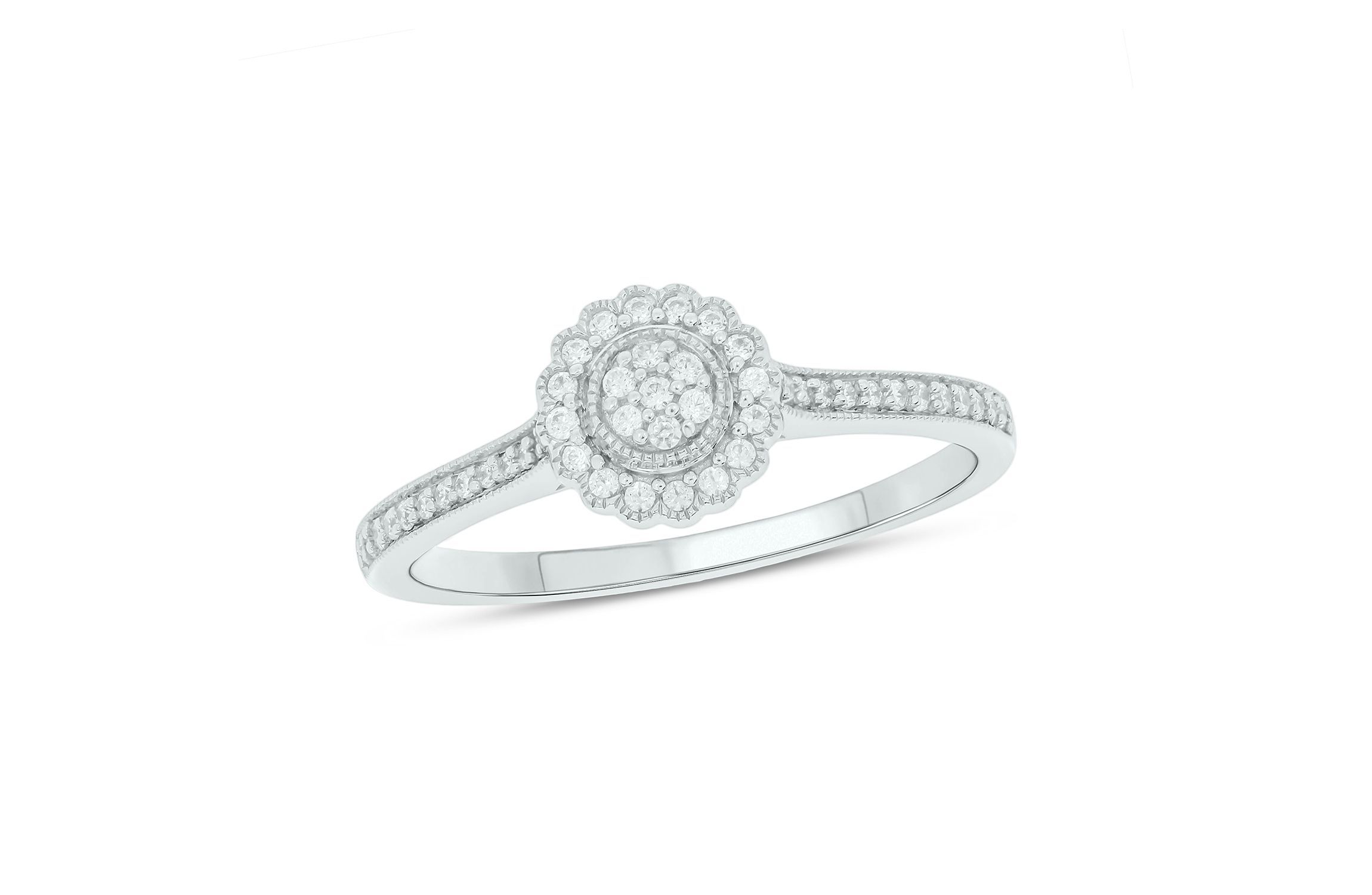 1/5 ct. t.w. Diamond Promise Ring In Sterling Silver