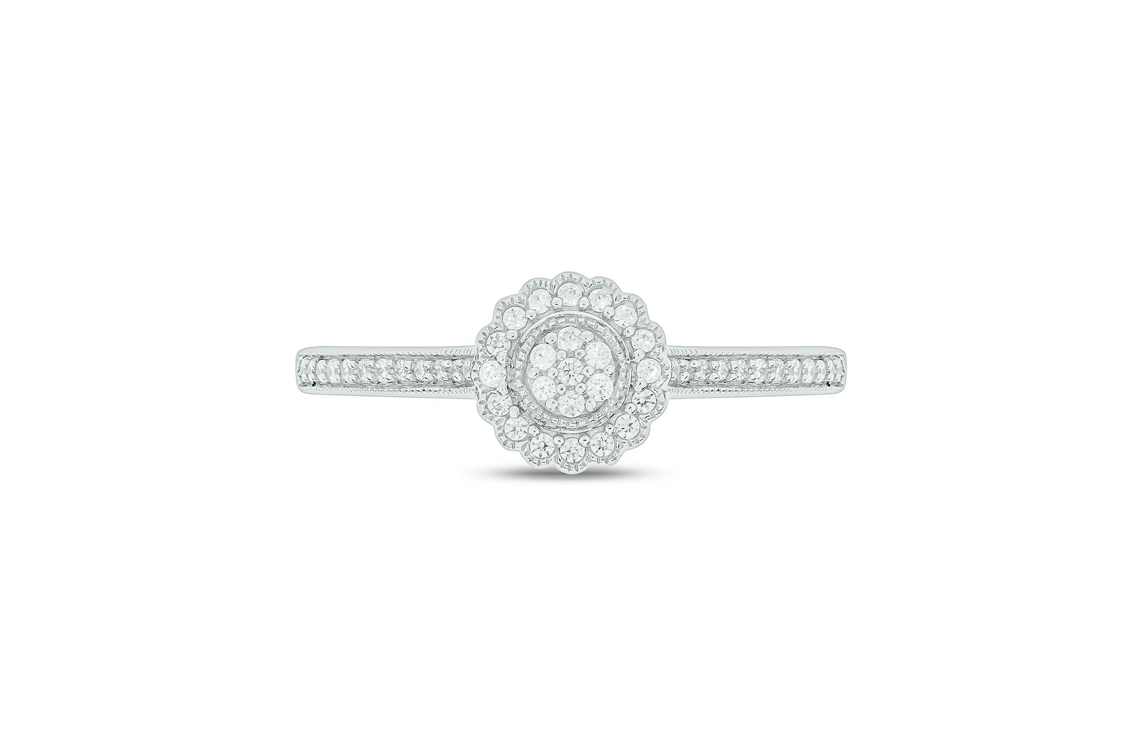 1/5 ct. t.w. Diamond Promise Ring In Sterling Silver