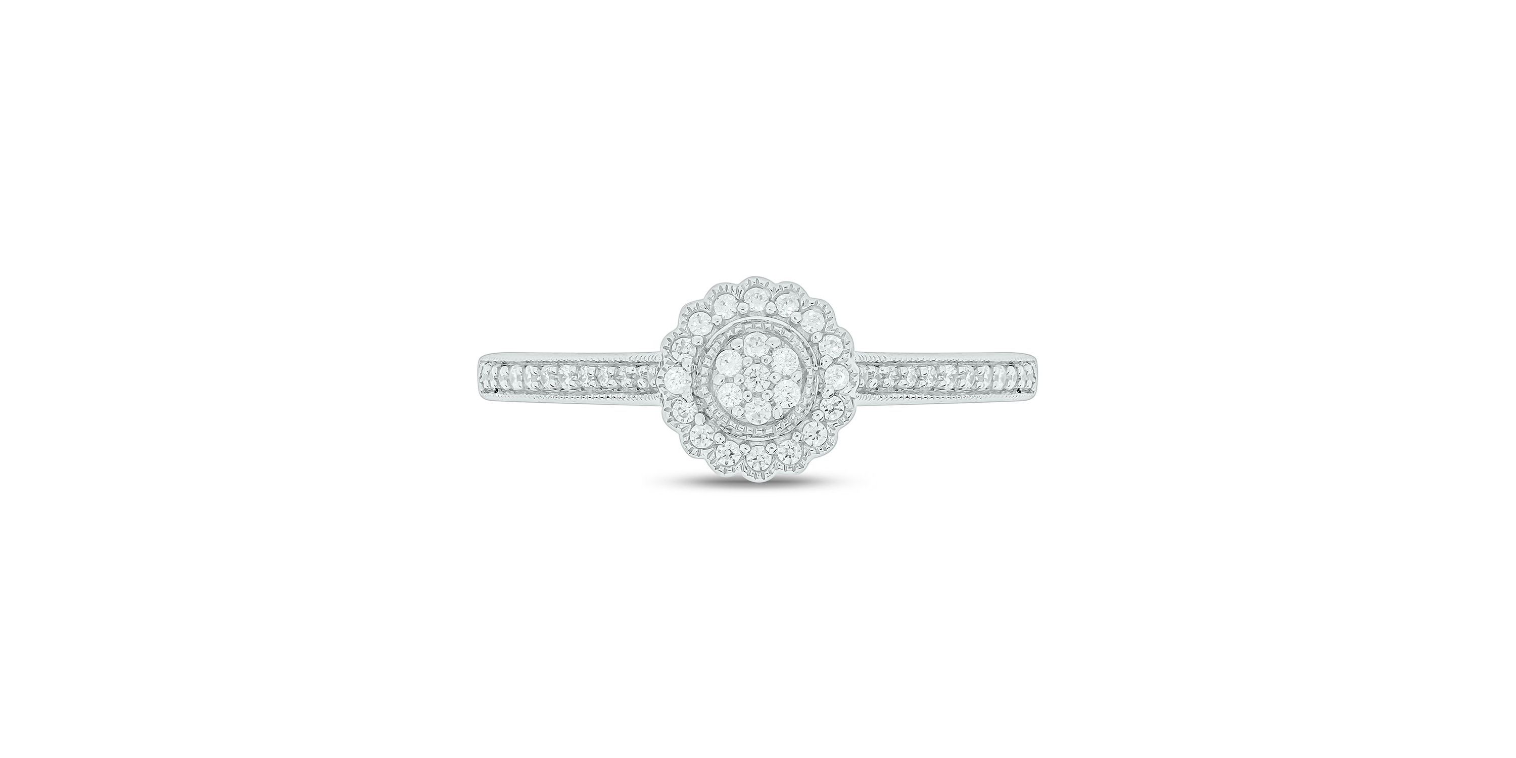1/5 ct. t.w. Diamond Promise Ring In Sterling Silver