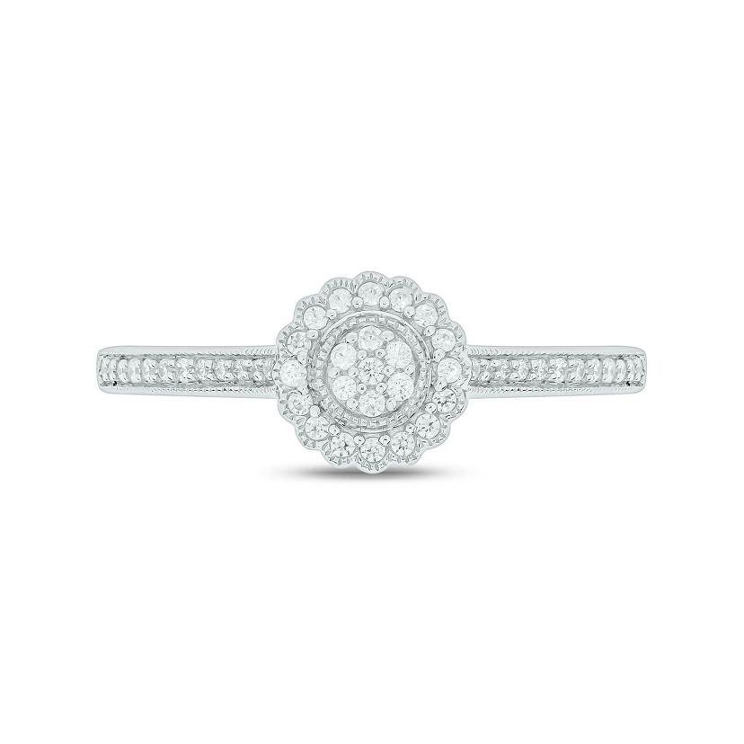 1/5 ct. t.w. Diamond Promise Ring In Sterling Silver