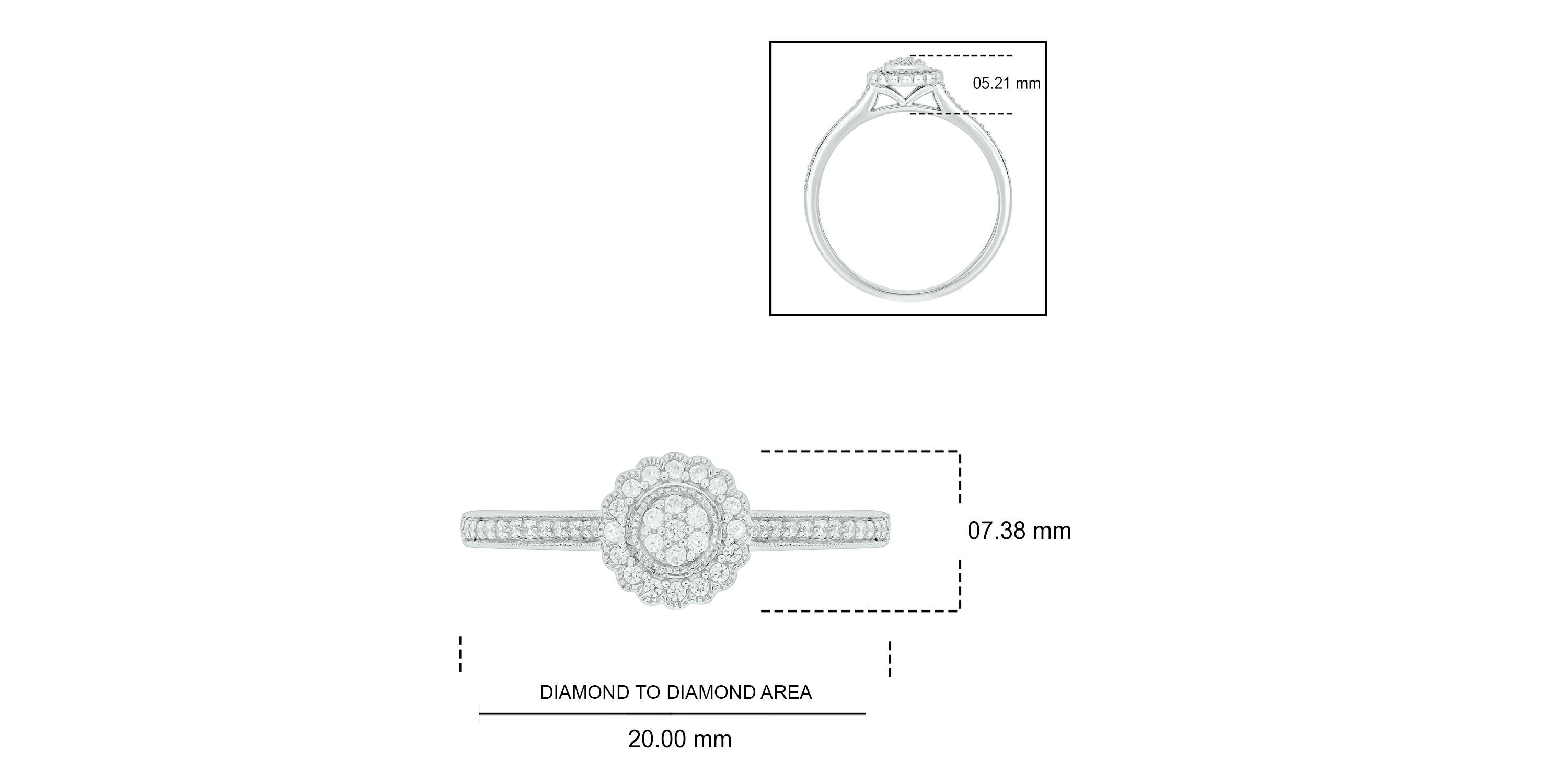 1/5 ct. t.w. Diamond Promise Ring In Sterling Silver
