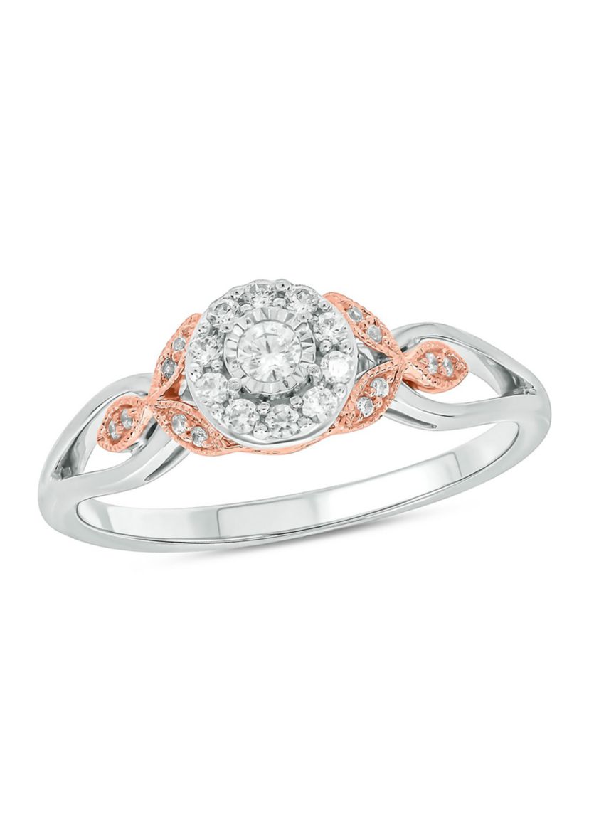 1/5 ct. t.w. Diamond Promise Ring In 10K White Gold