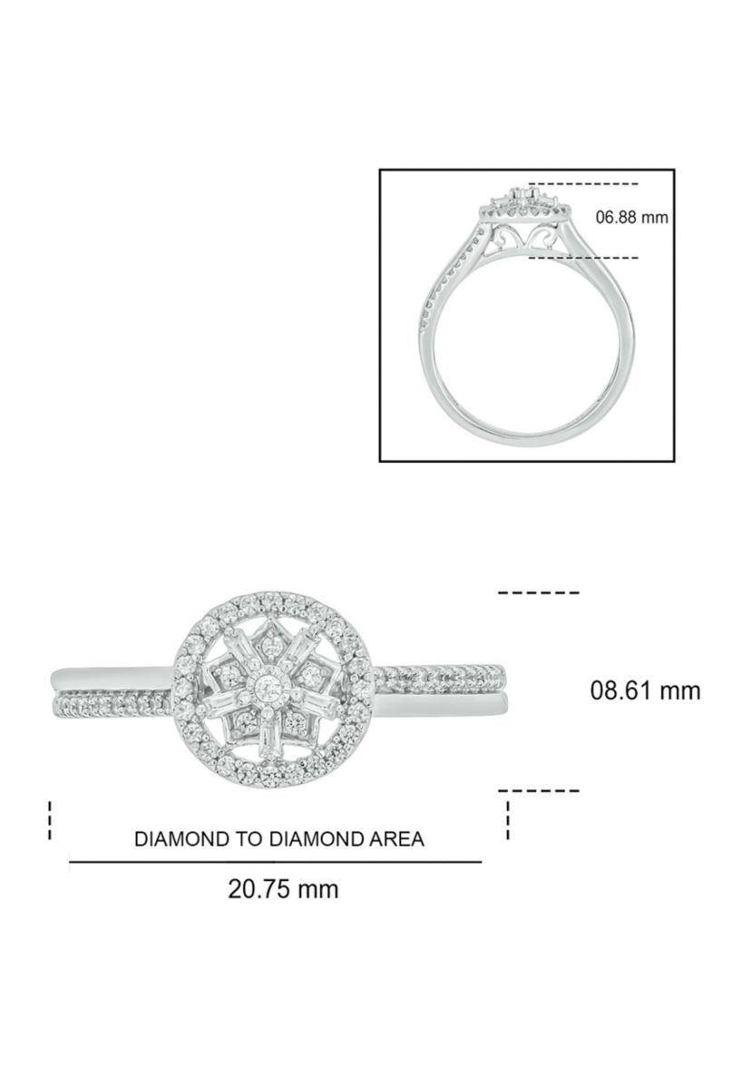 1/5 ct. t.w. Diamond Promise Ring In 10K White Gold