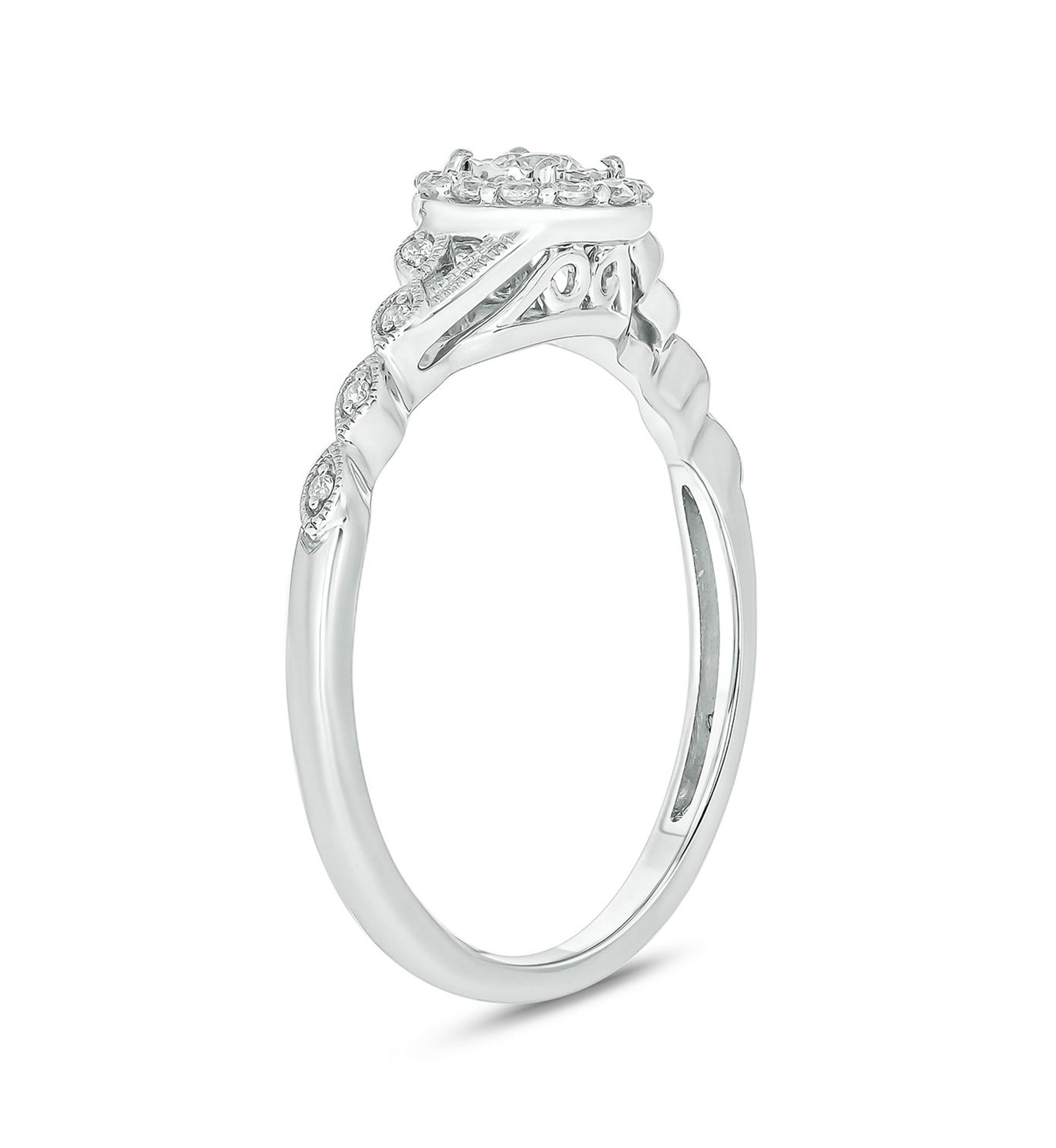 1/5 ct. t.w. Diamond Promise Ring In 10K White Gold