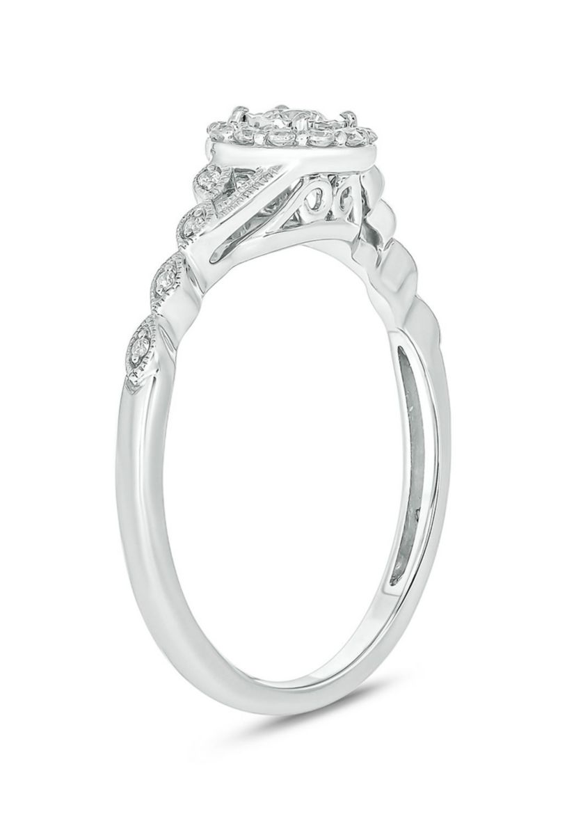 1/5 ct. t.w. Diamond Promise Ring In 10K White Gold