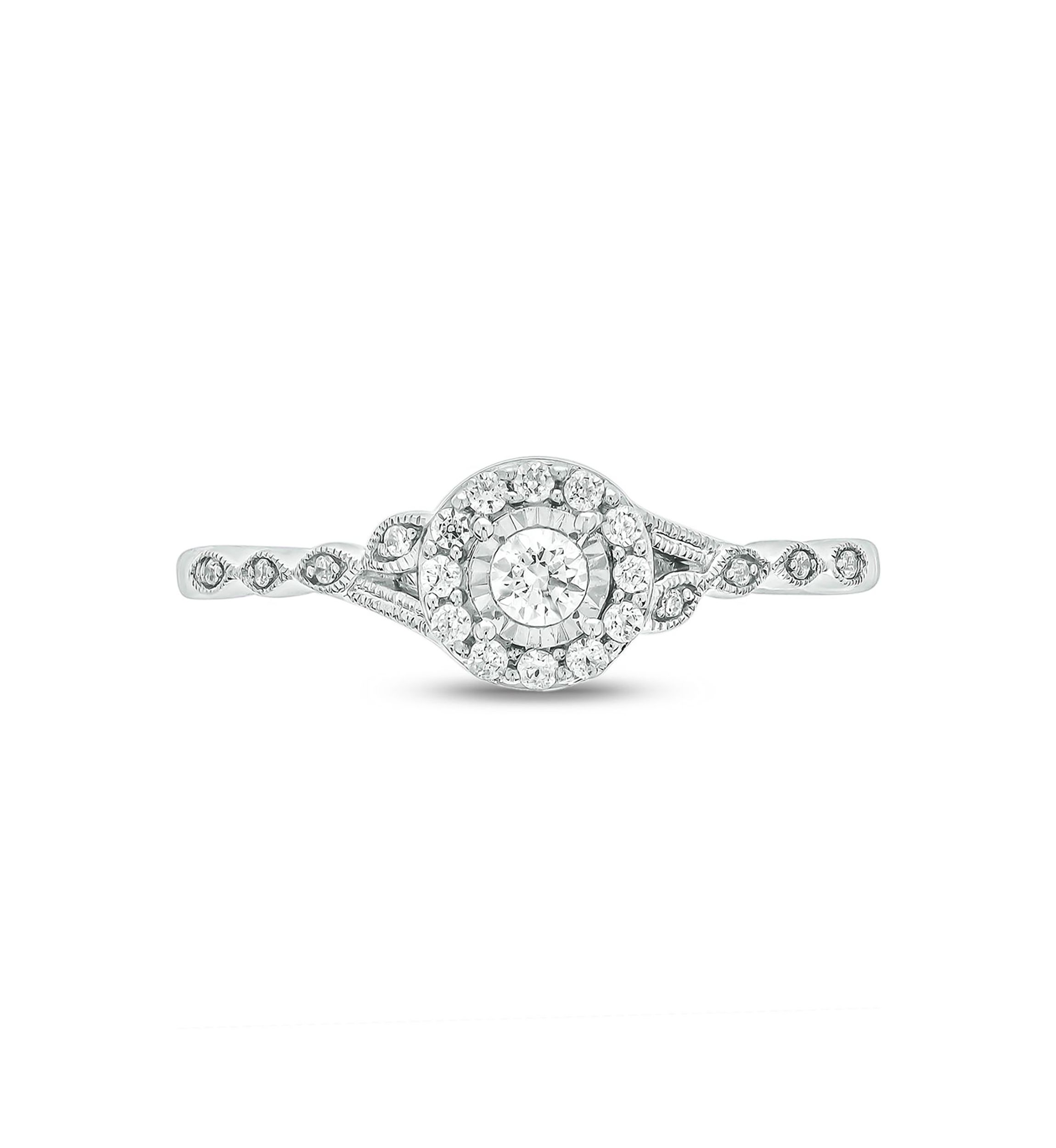 1/5 ct. t.w. Diamond Promise Ring In 10K White Gold