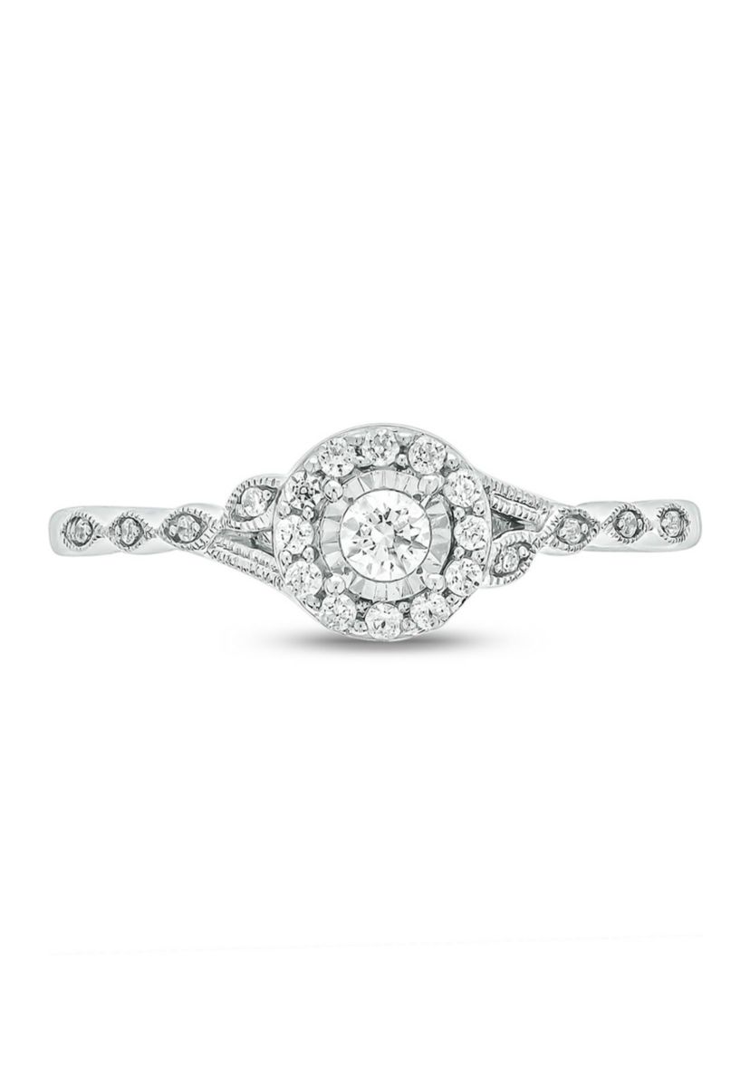 1/5 ct. t.w. Diamond Promise Ring In 10K White Gold