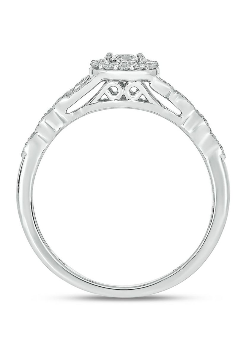 1/5 ct. t.w. Diamond Promise Ring In 10K White Gold