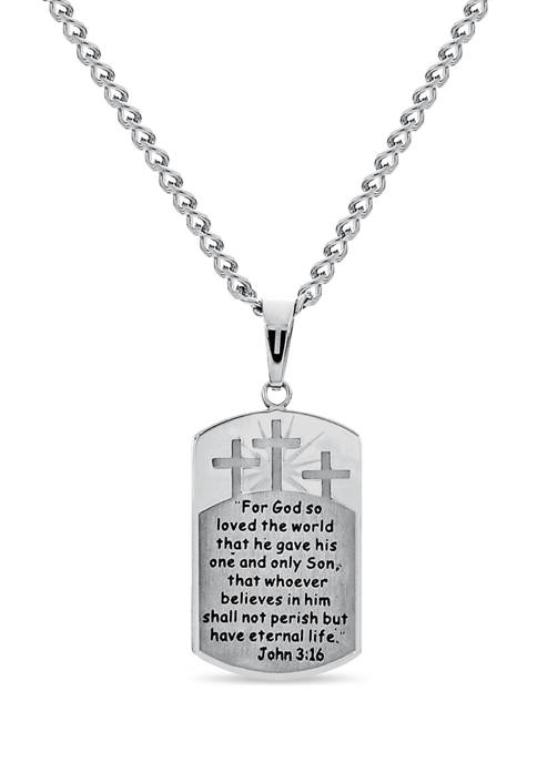 Forever New Stainless Steel 2-Piece Dog Tag with