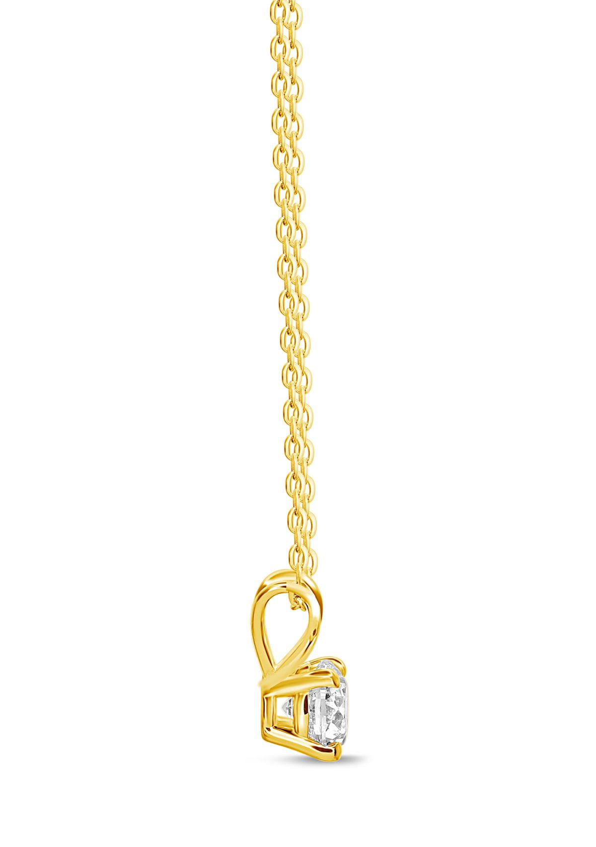 1/4 ct. t.w. Rabbit Ear Diamond Pendant Necklace in 14K Rose Gold