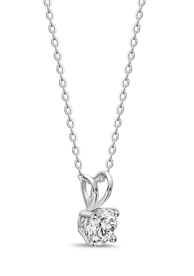 1/2 ct. t.w. Rabbit Ear Diamond Pendant Necklace in 14K Rose Gold