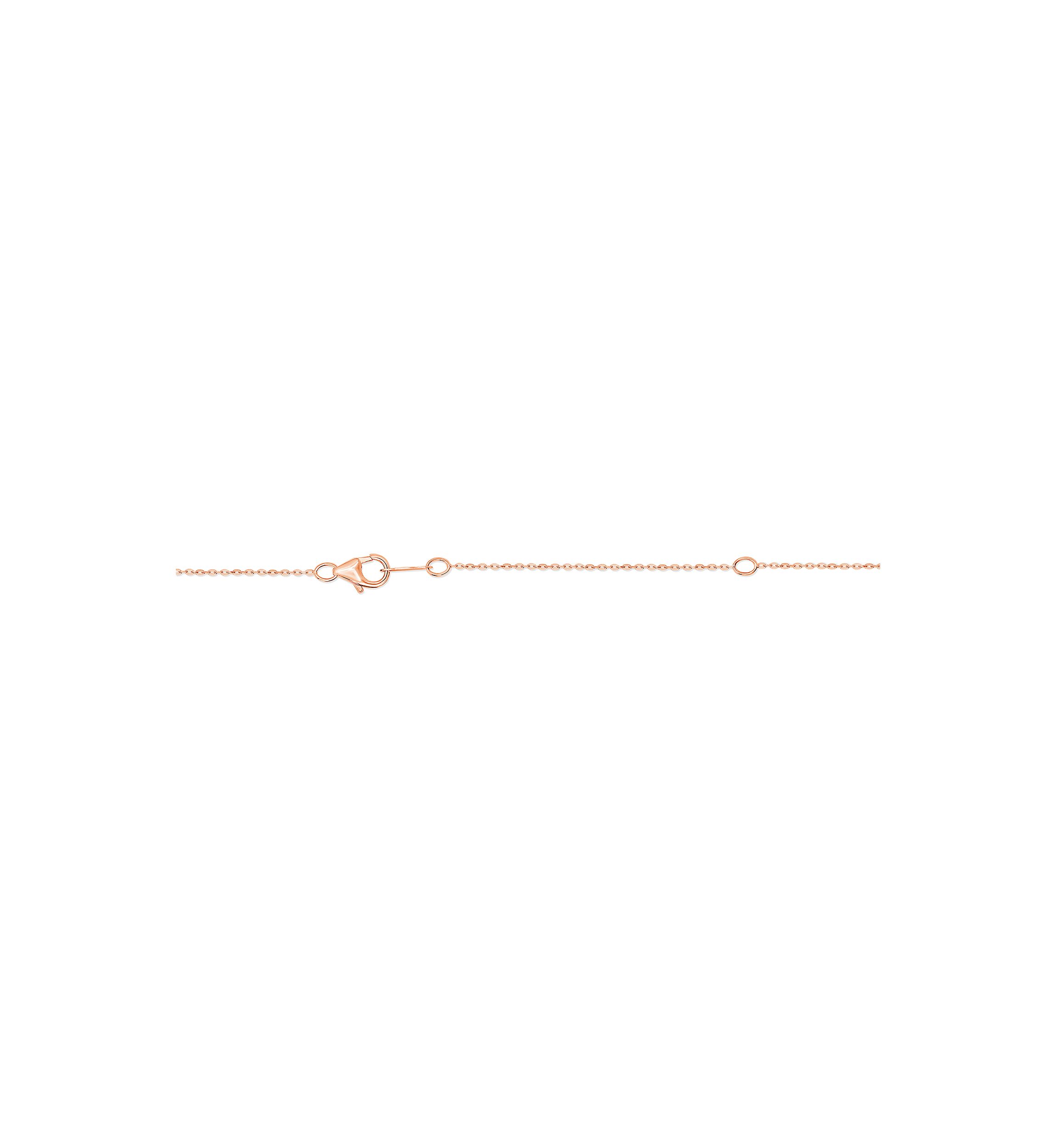 1/2 ct. t.w. Solid Bale Diamond Pendant in 14K Rose Gold