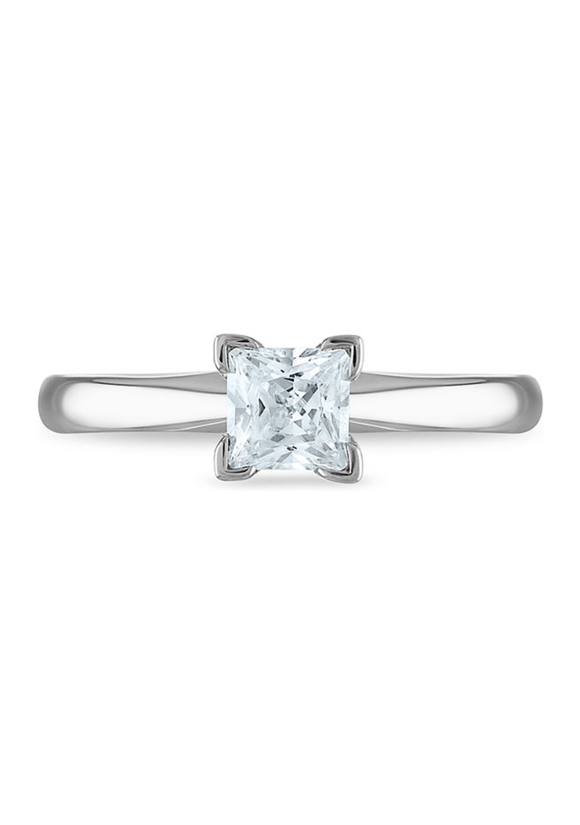 1/4 ct. t.w. Diamond Solitaire Ring Mounted in 14K White Gold