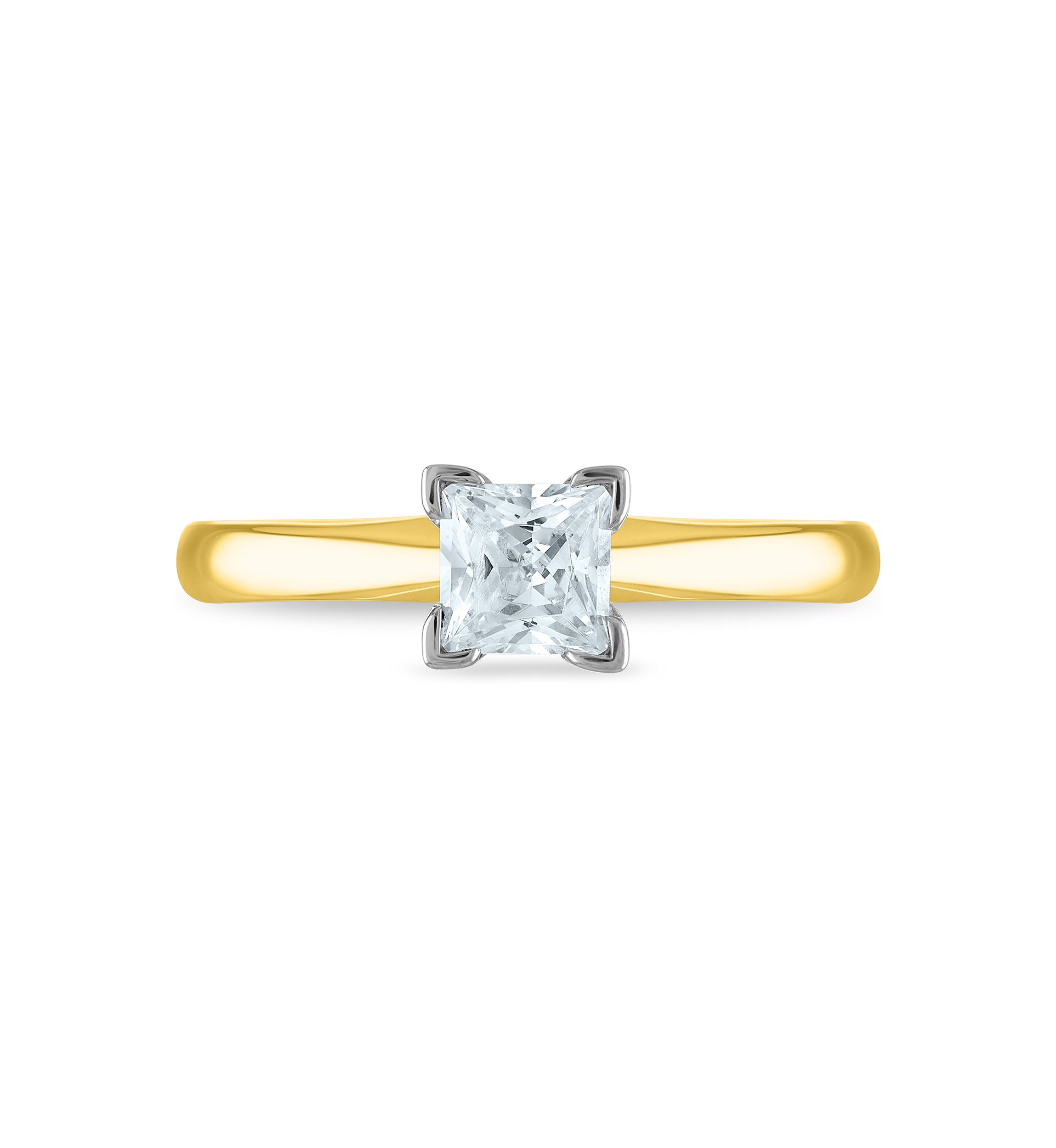 1/4 ct. t.w. Diamond Solitaire Ring Mounted in 14K Yellow Gold