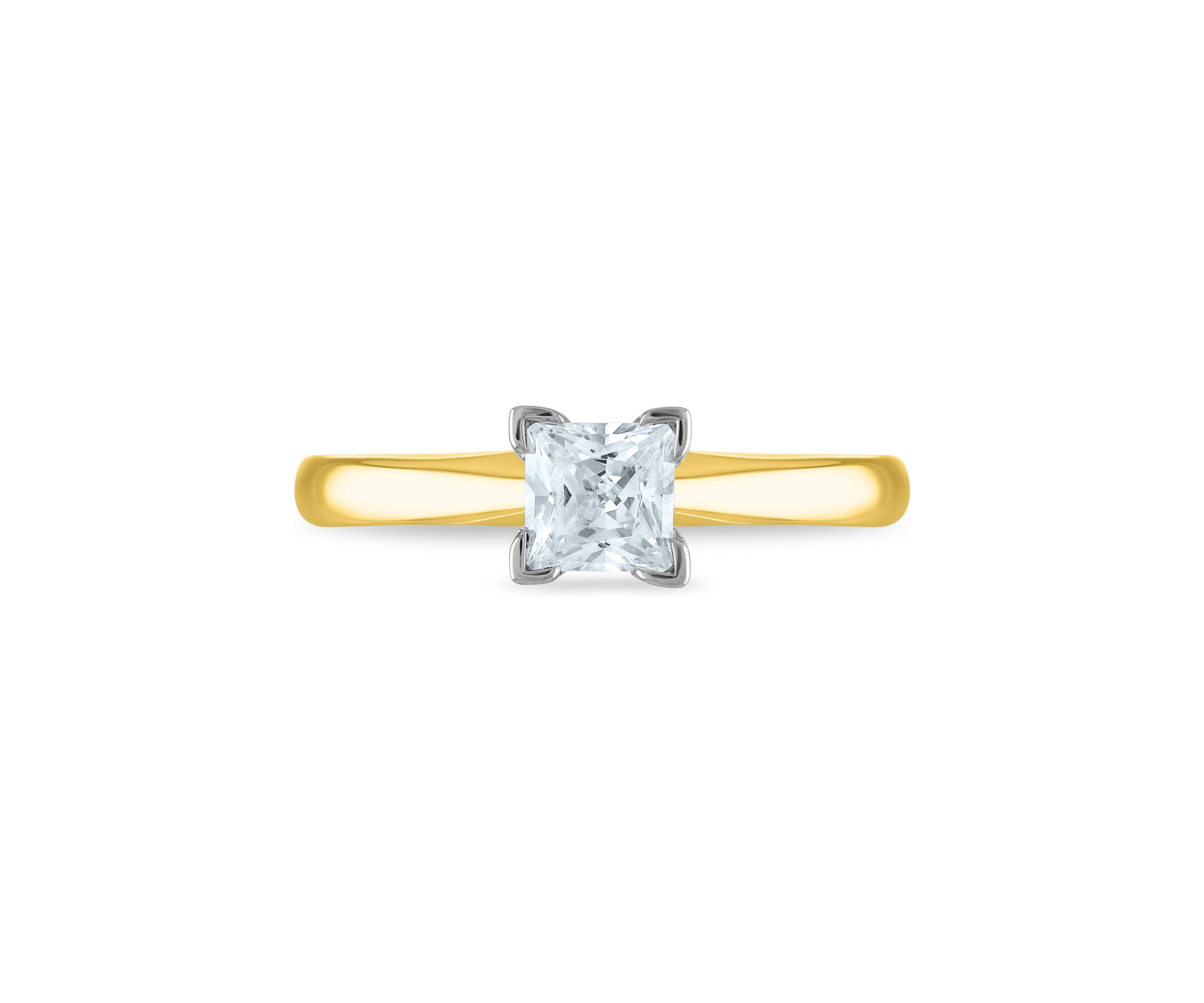 1/4 ct. t.w. Diamond Solitaire Ring Mounted in 14K Yellow Gold