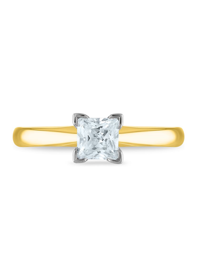 1/4 ct. t.w. Diamond Solitaire Ring Mounted in 14K Yellow Gold