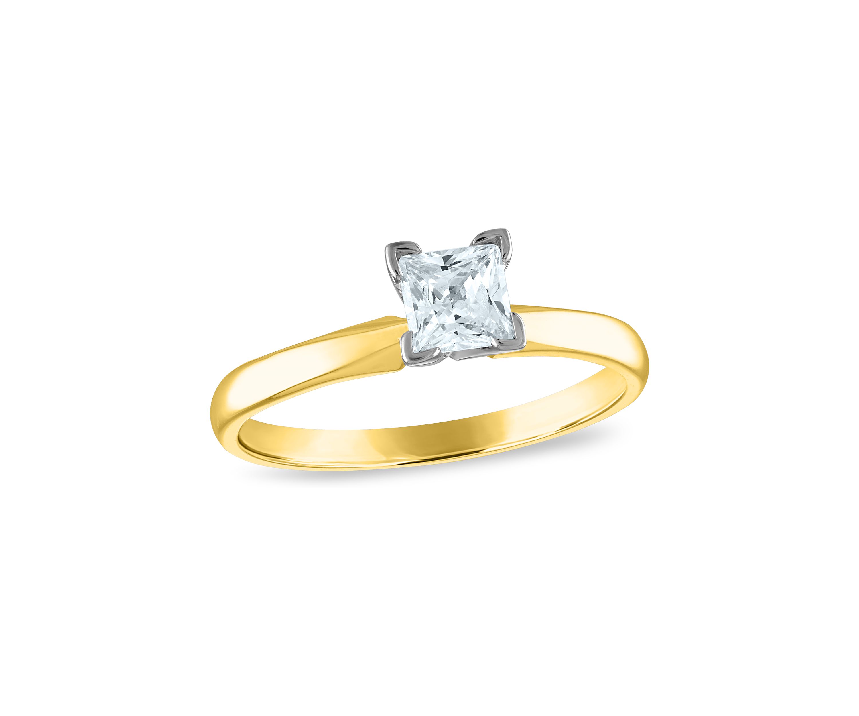1/4 ct. t.w. Diamond Solitaire Ring Mounted in 14K Yellow Gold