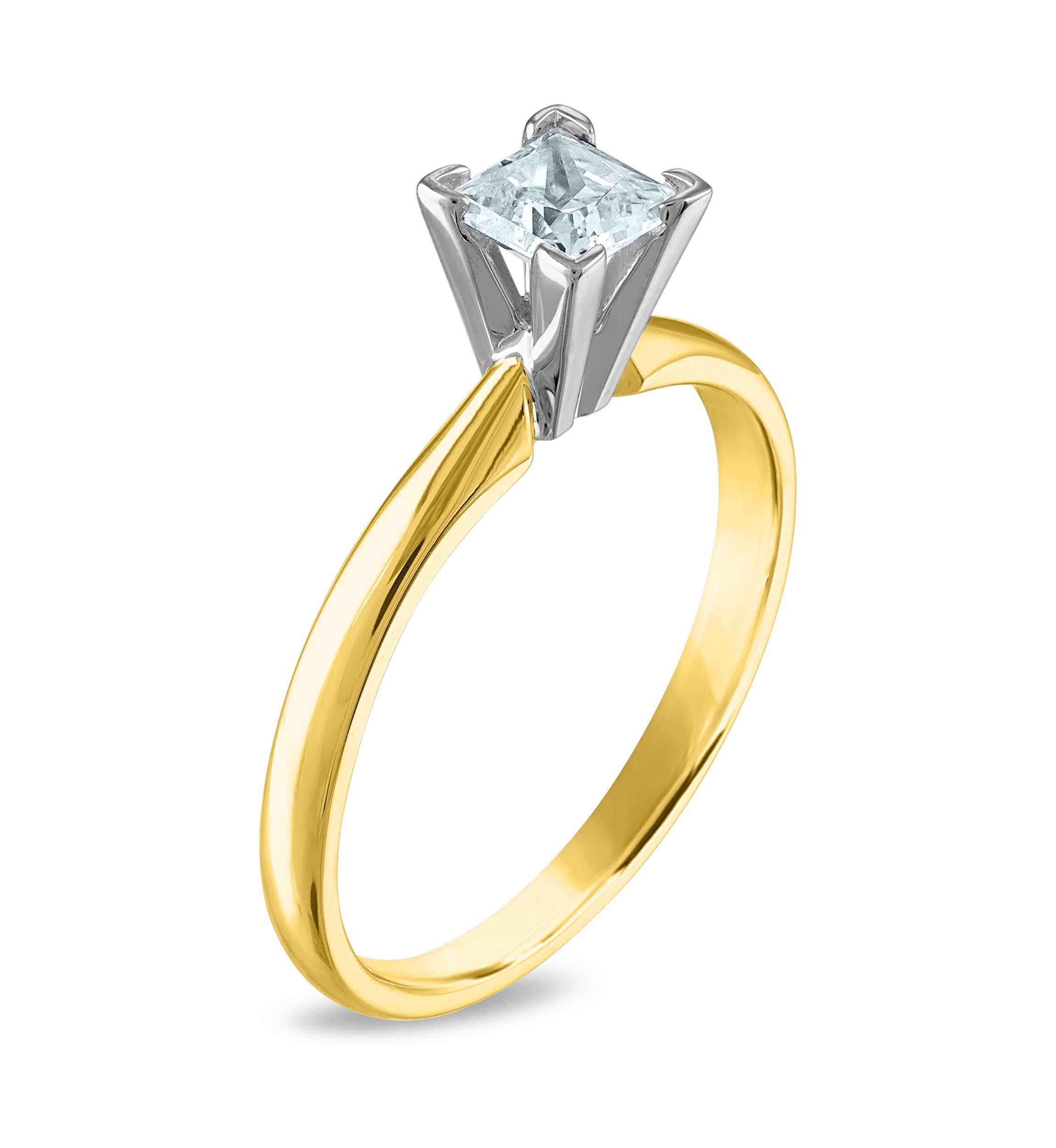 1/4 ct. t.w. Diamond Solitaire Ring Mounted in 14K Yellow Gold