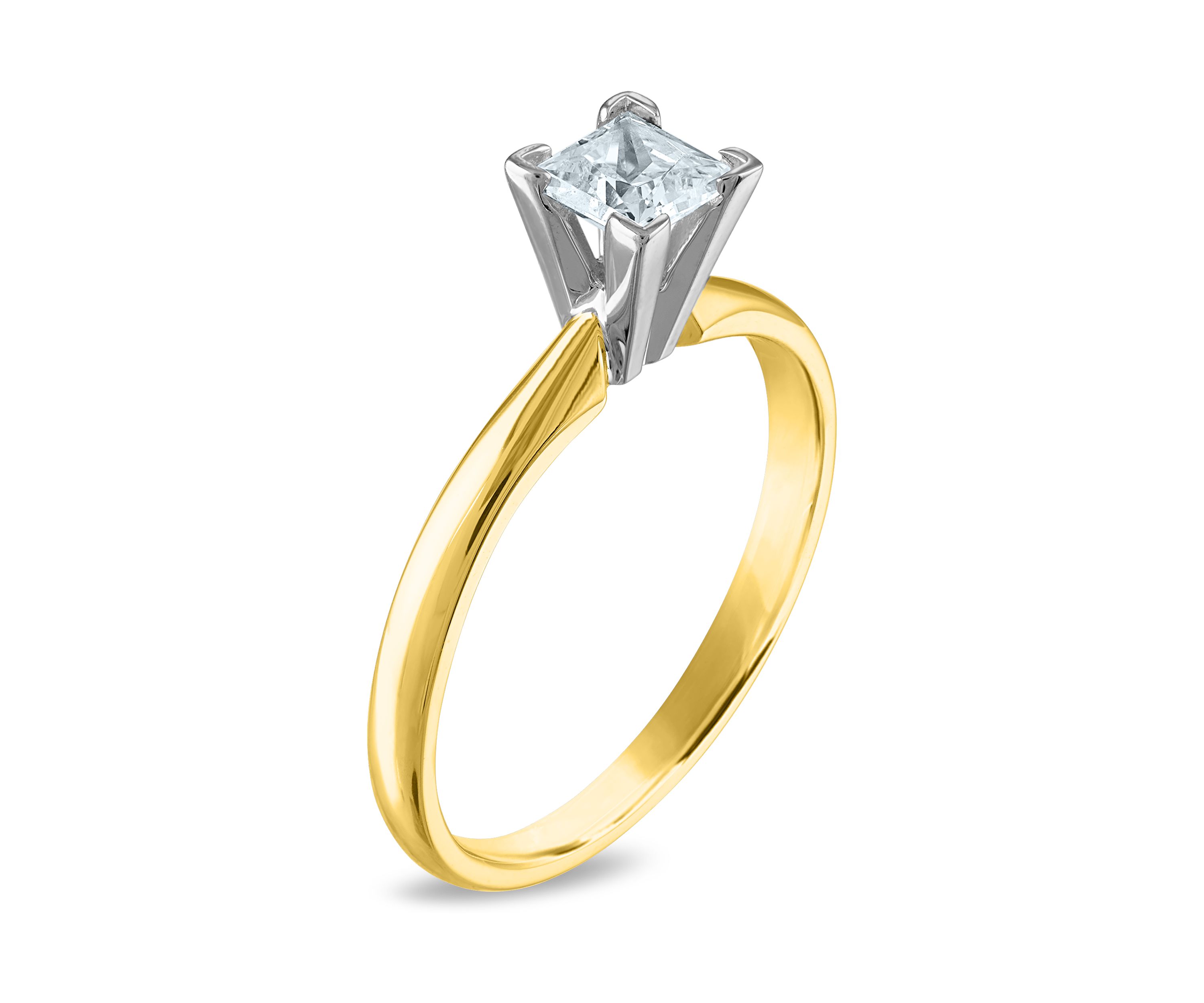 1/4 ct. t.w. Diamond Solitaire Ring Mounted in 14K Yellow Gold