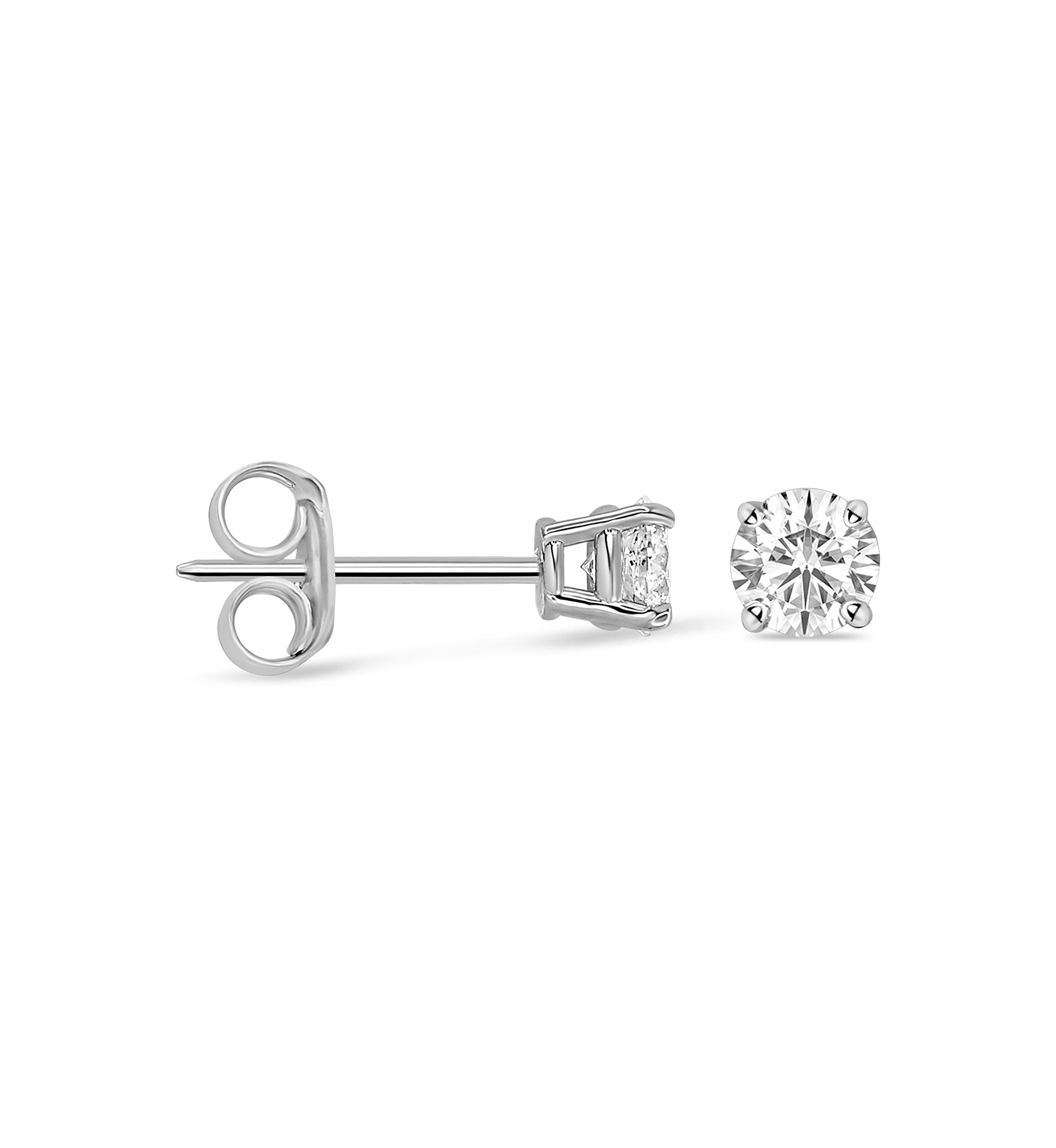 1/3 ct. t.w. Round Diamond Studs Set in 14k White Gold