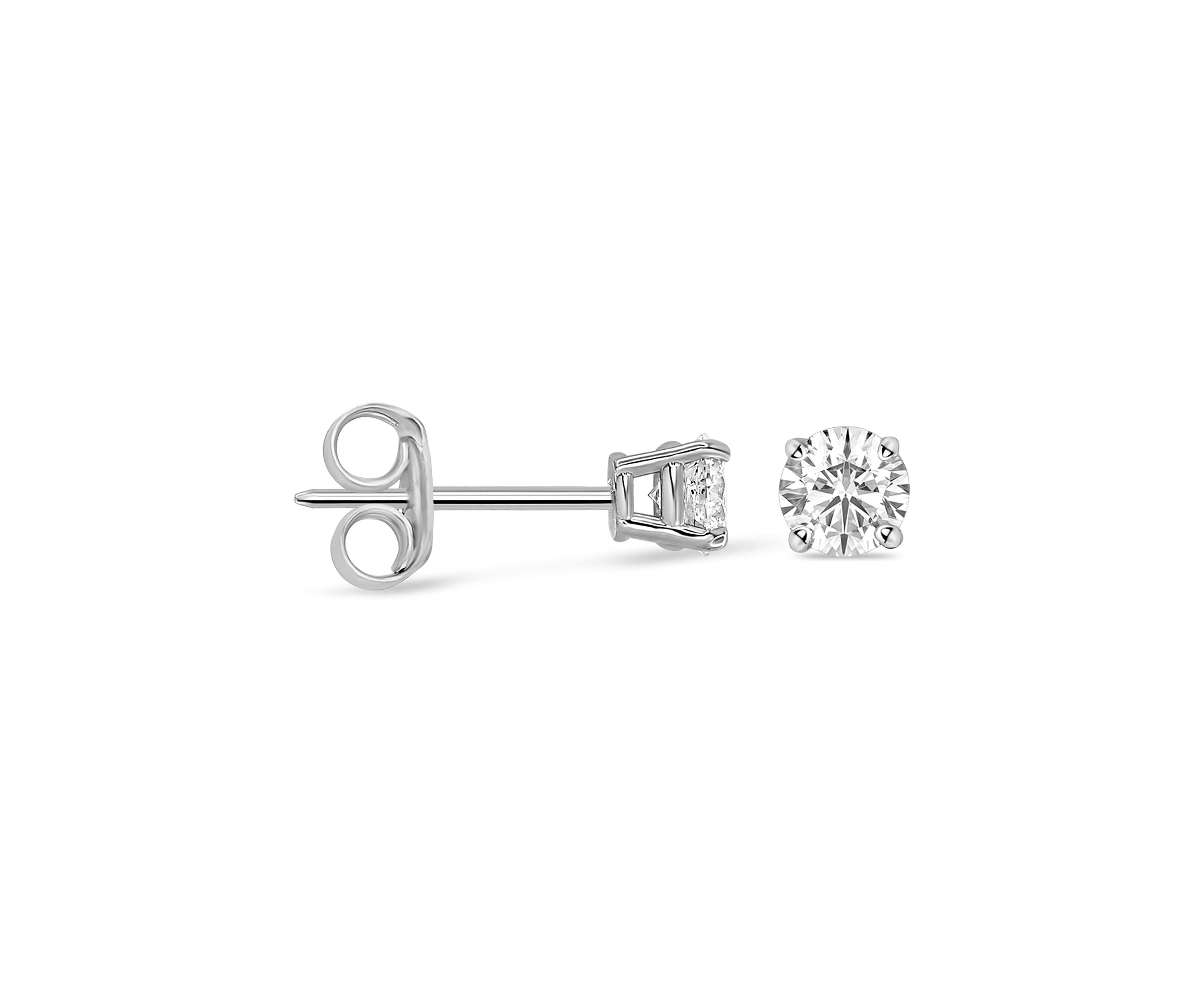 1/3 ct. t.w. Round Diamond Studs Set in 14k White Gold