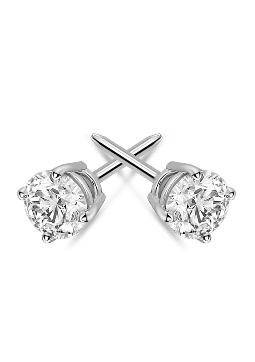 1/2 ct. t.w. Round Diamond Studs Set in 14K White Gold
