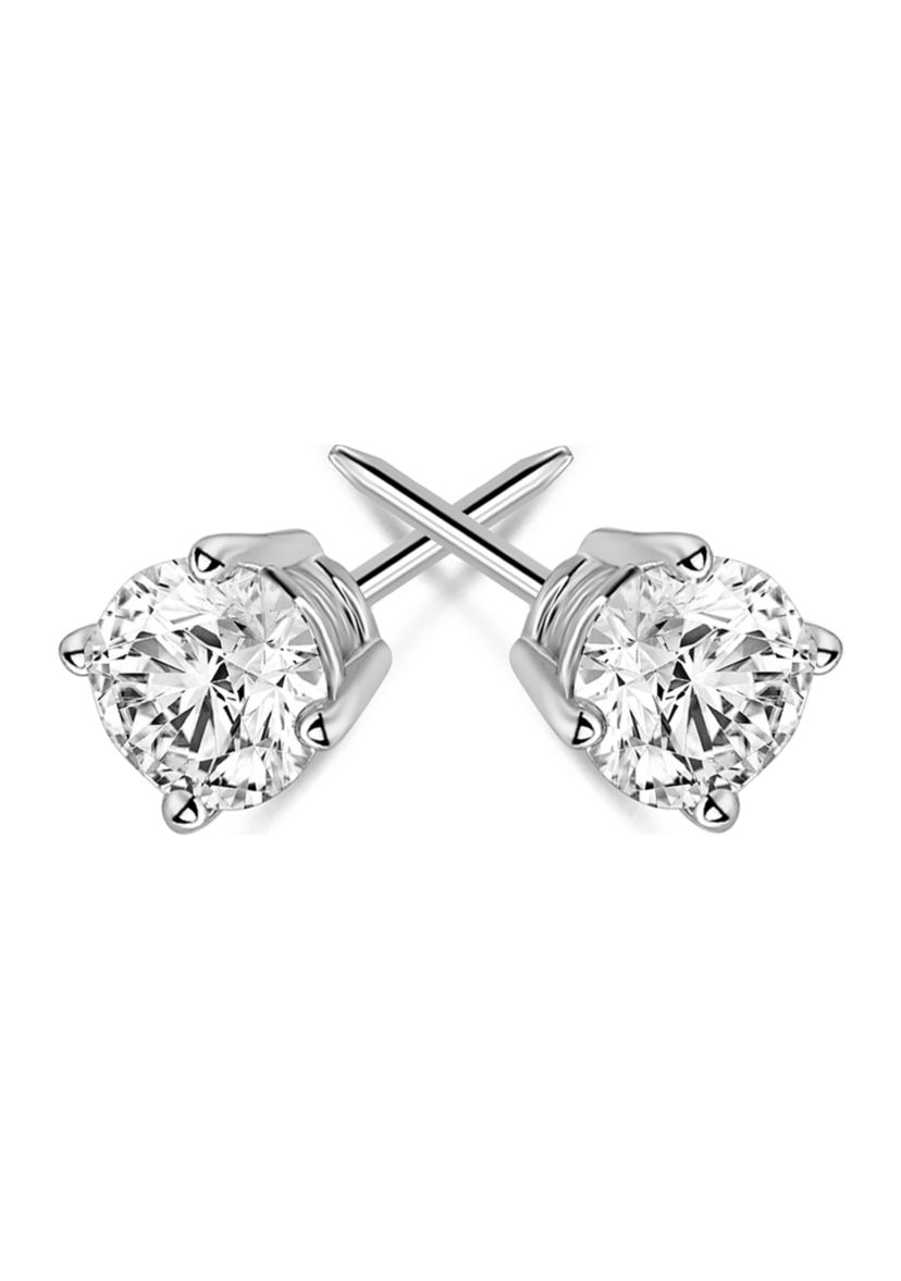 5/8 ct. t.w. Round Diamond Studs Set in 14K White Gold