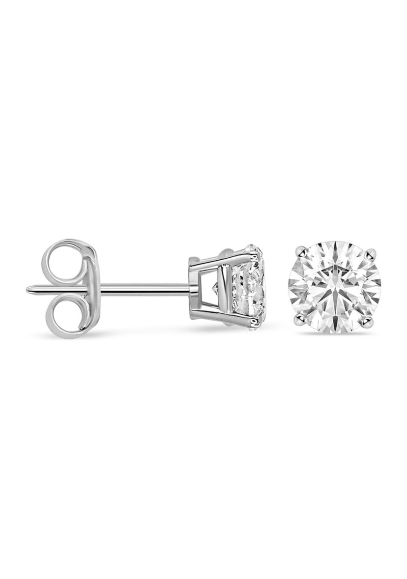 3/4 ct. t.w. Round Diamond Studs Set in 14K White Gold