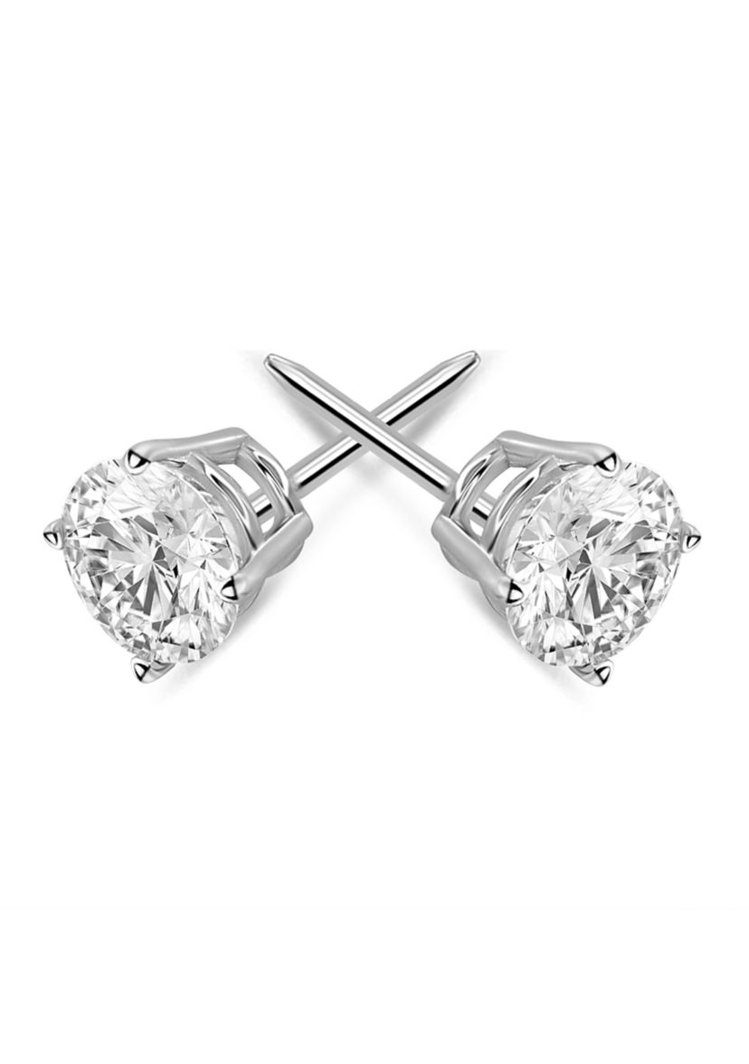 1 ct. t.w. Round Diamond Studs Set in 14K White Gold