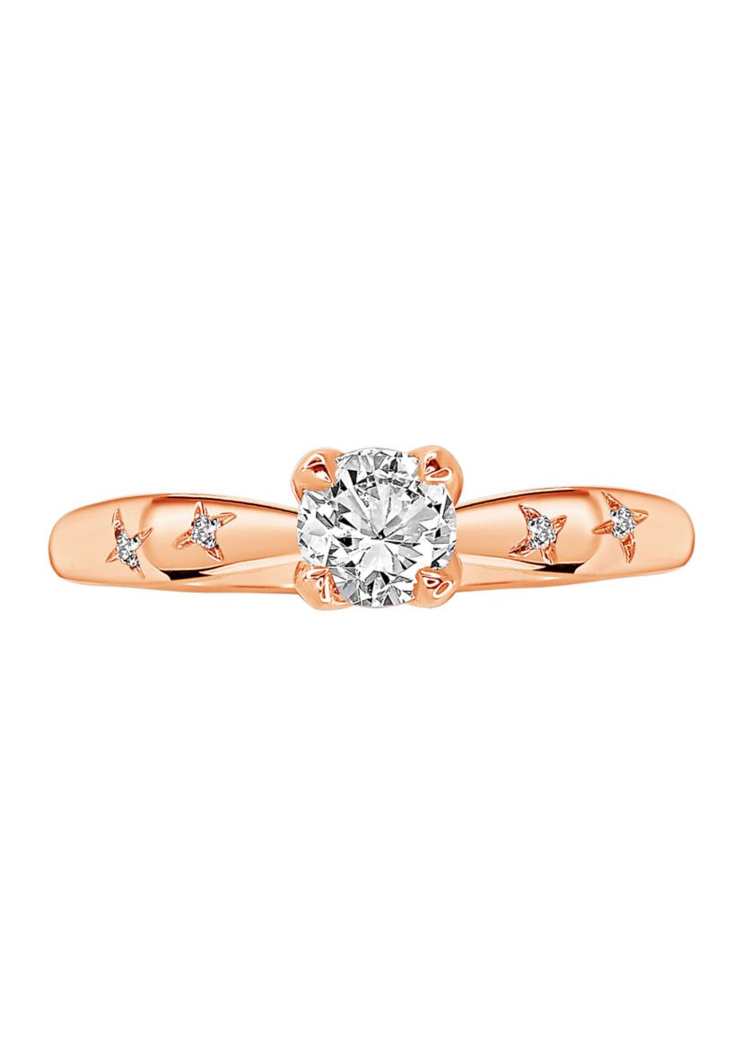 WEB 14KR 1/3CTW RD DIA ENG RING