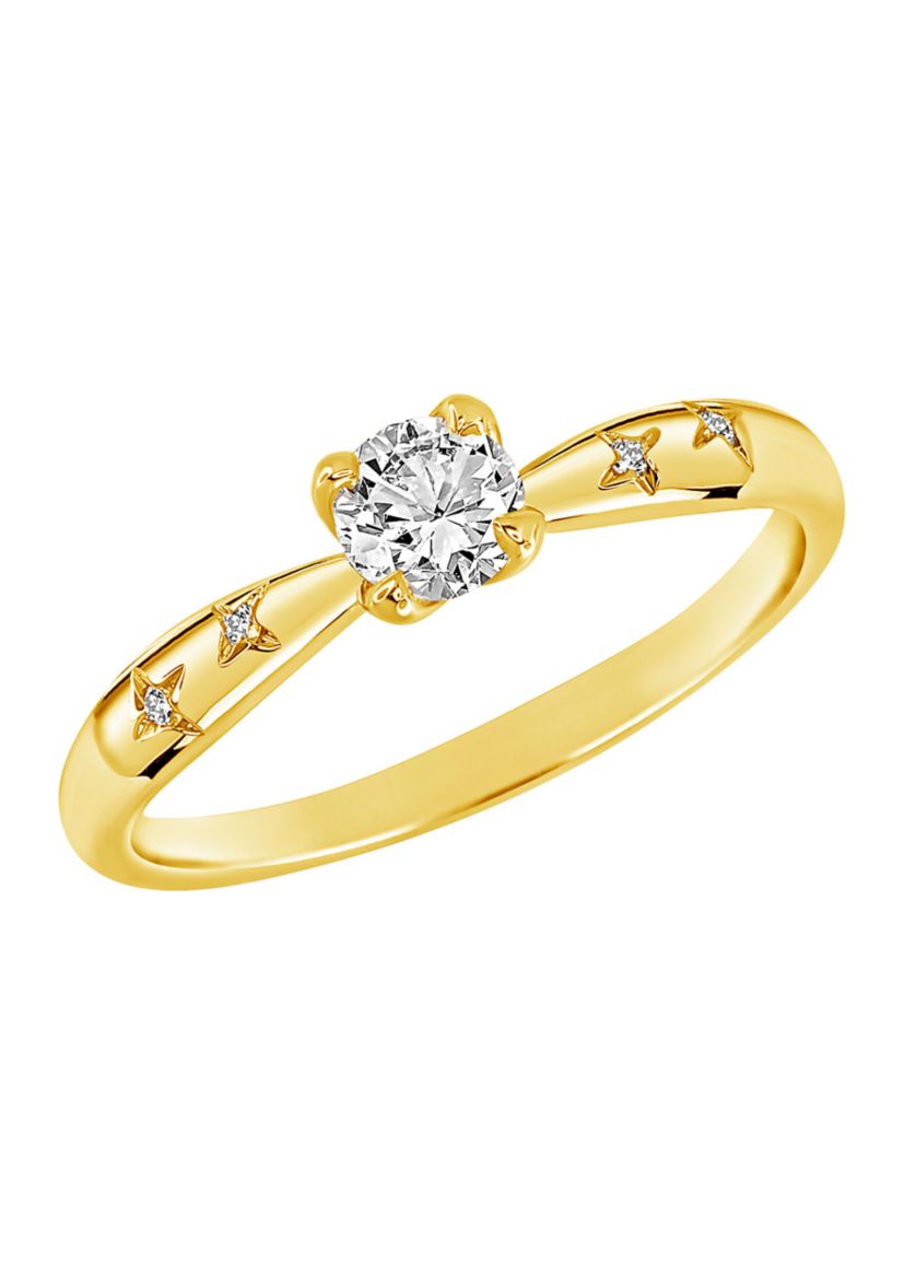 WEB 14KY 1/3CTW RD DIA ENG RING
