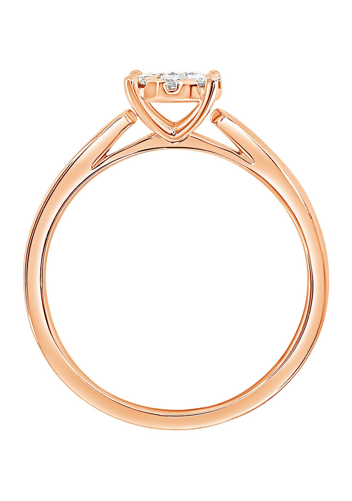 WEB 14KR LR 1/4CTW RD DIA ENG RING