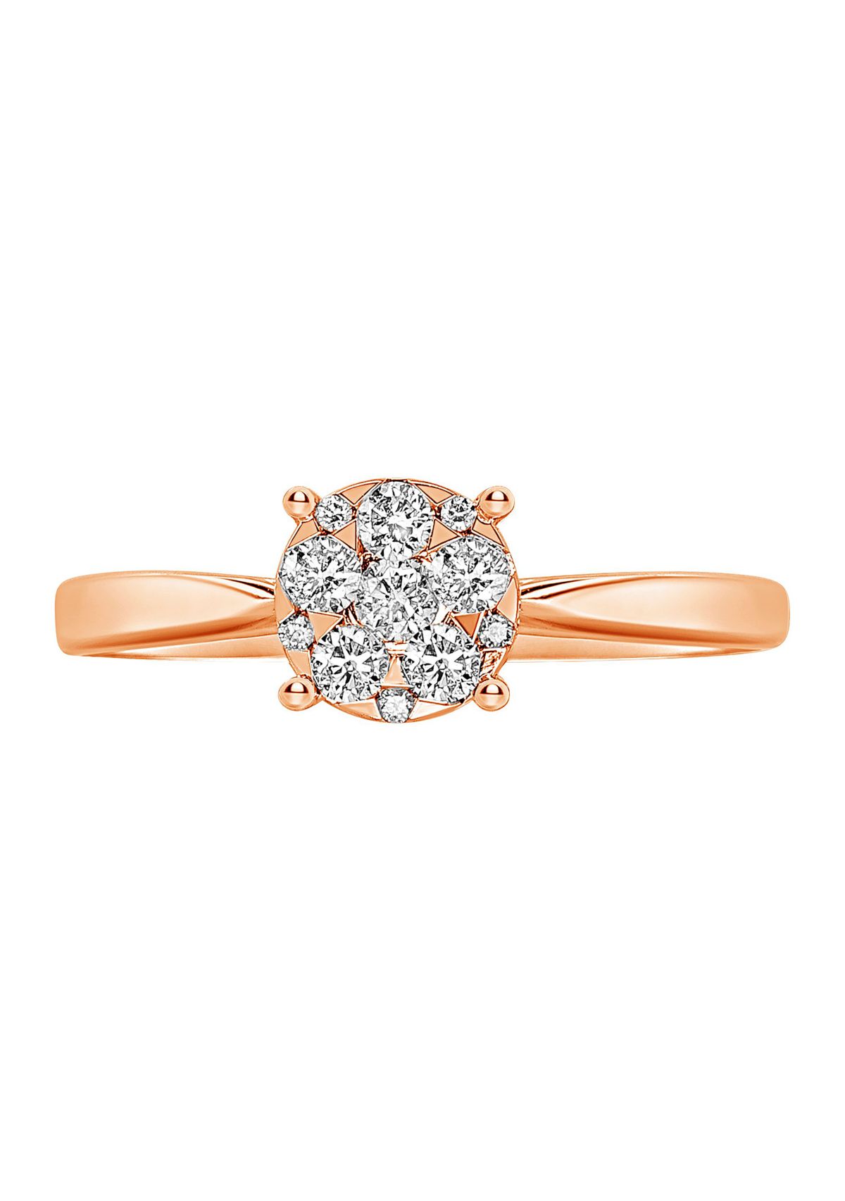 WEB 14KR LR 1/4CTW RD DIA ENG RING