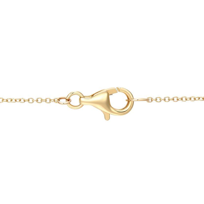 1/8 cttw Diamond Petit Heart Necklace in 14k Yellow Gold\