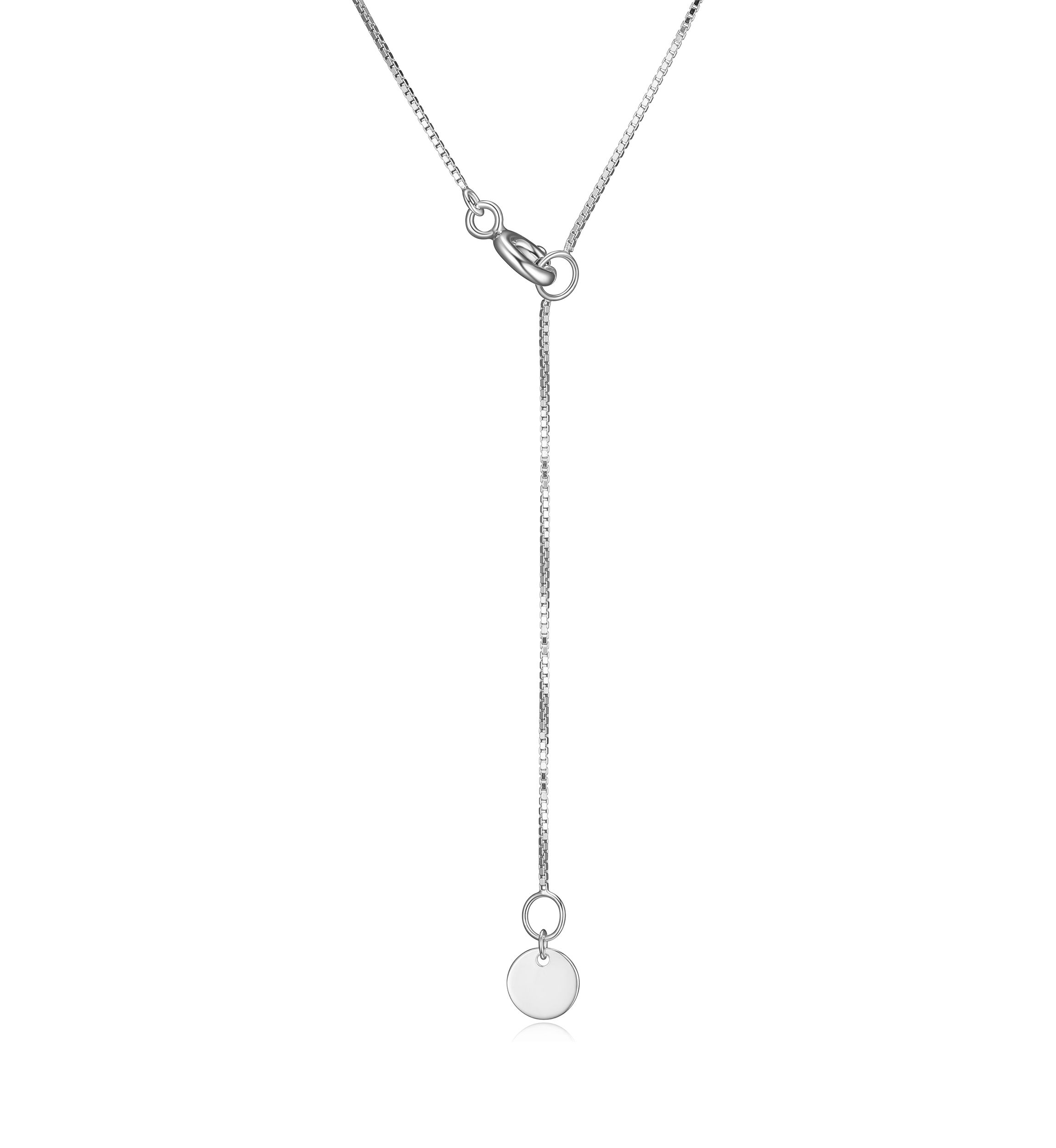 Lab Created Diamond and Created Gemstone Love Knot Pendant Necklace in Rhodium Plated Sterling Silver