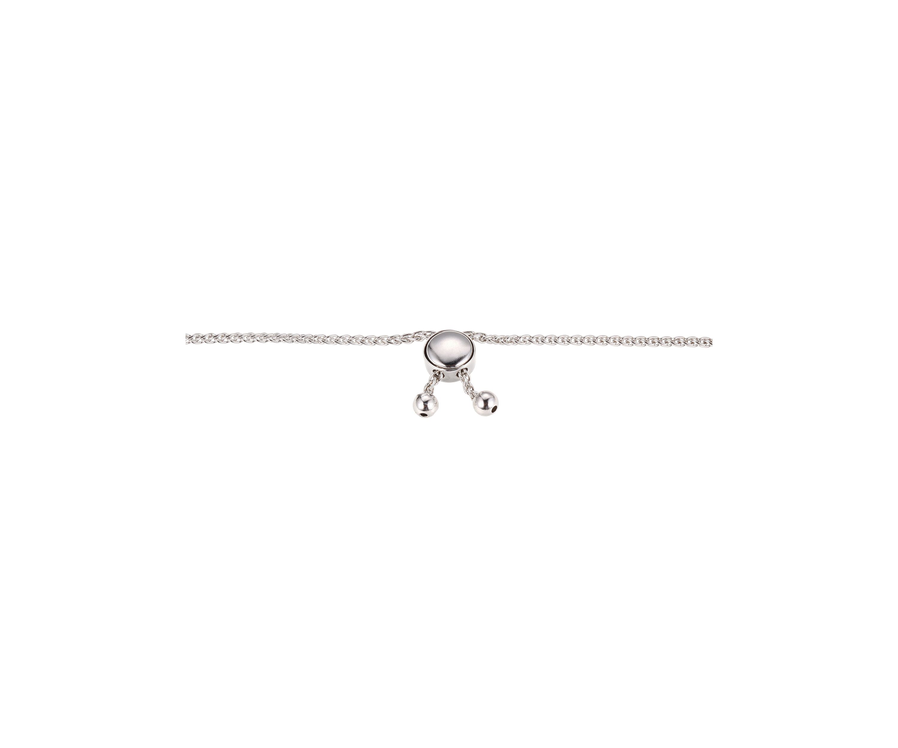 Lab Created Bar Bolo Adjustable Bracelet in Sterling Silver