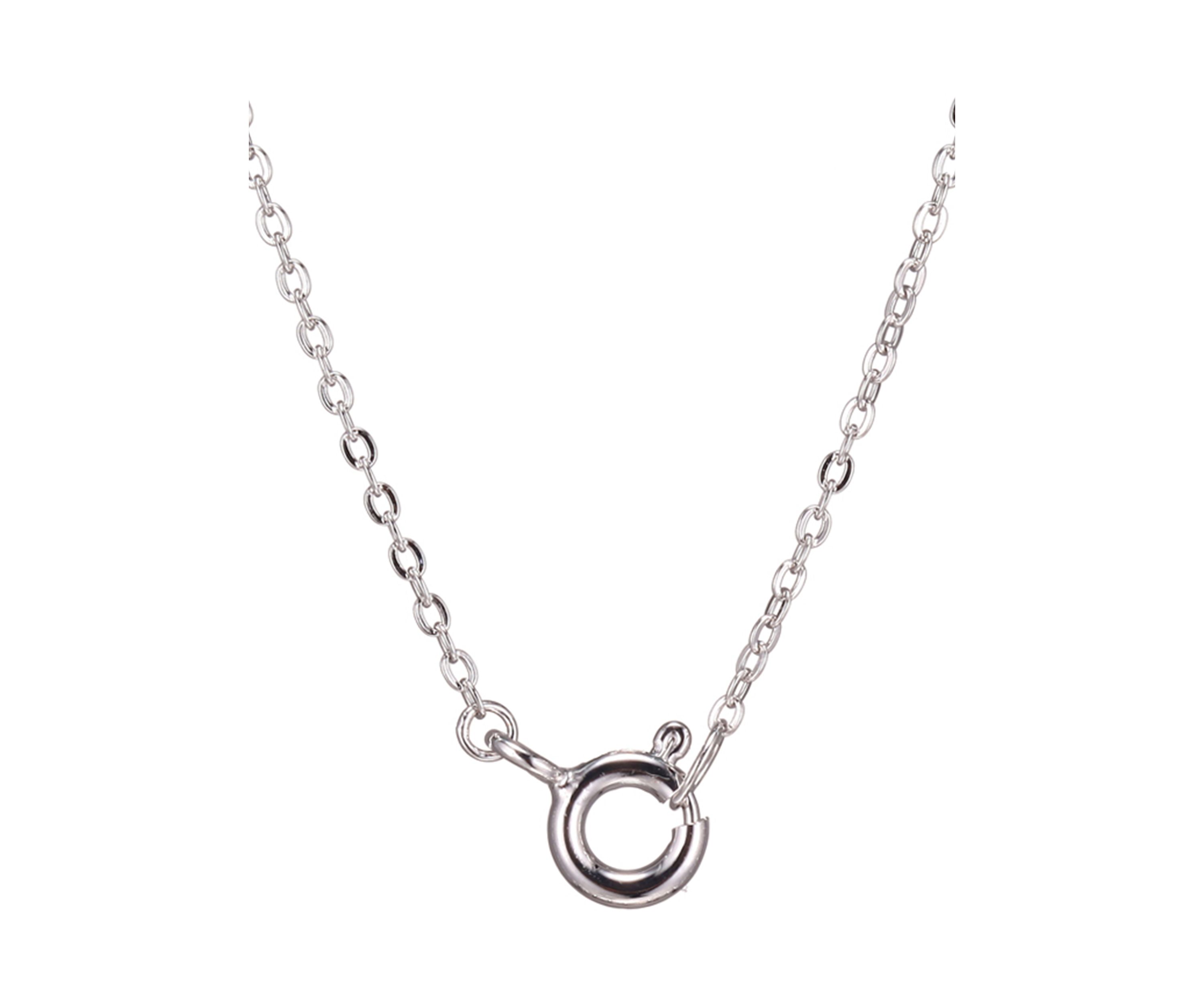 Lab Created Love Knot Pendant Necklace in Rhodium Sterling Silver
