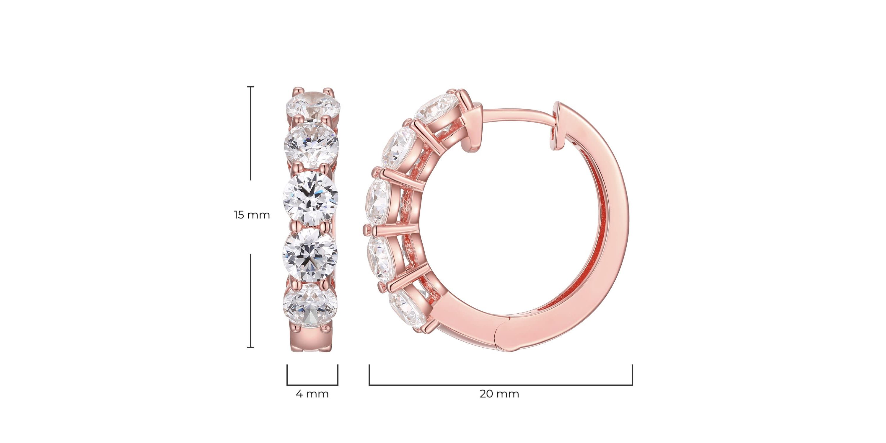 Moissanite Hoop Earrings in 18k Gold or Rhodium Plated Sterling Silver