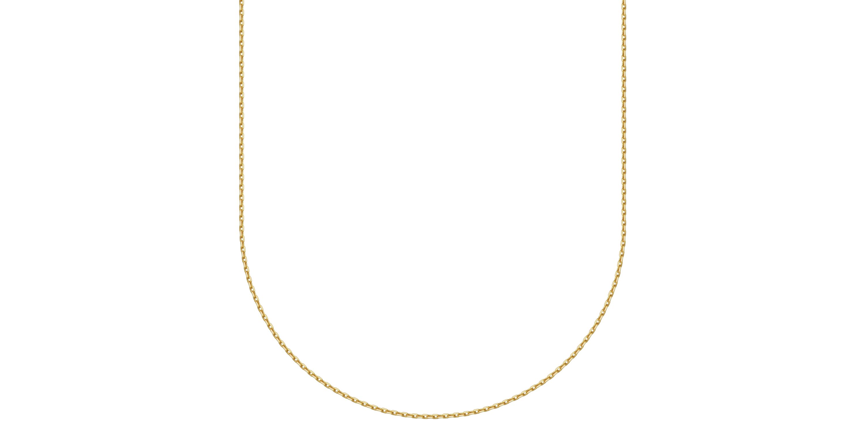 10k Yellow Gold Diamond Cut Elegant Rolo Chain Necklace, Available in 16" or 18"