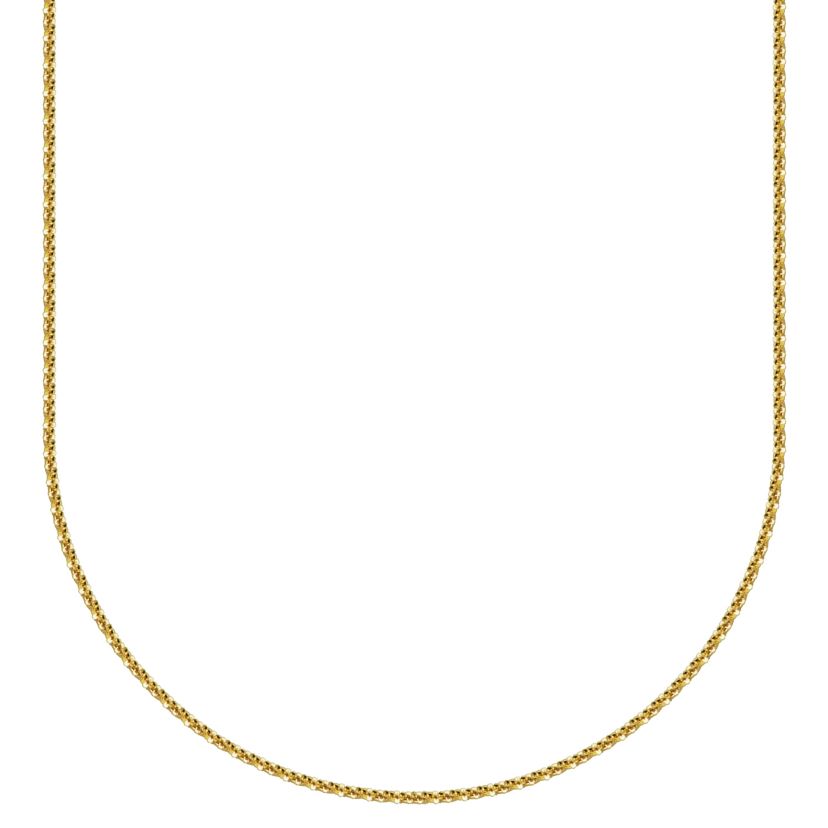 10k Yellow Gold Elegant Glitter Chain Necklace, Available in 16" or 20"