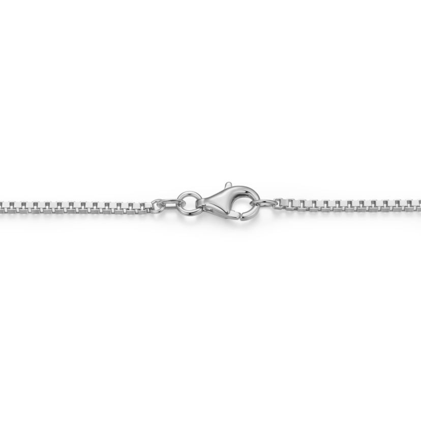 18K Yellow Gold or Rhodium Plated Sterling Silver Mens Cubic Zirconia Dog Tag Pendant Necklace