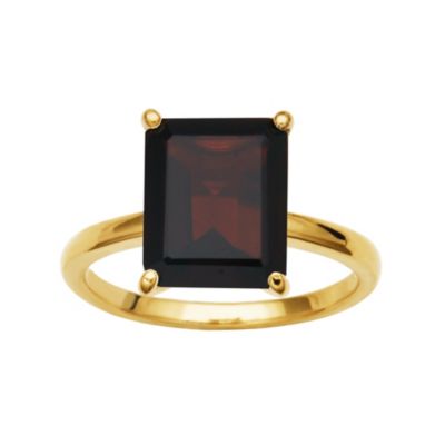 Aurealis 18K Yellow Gold Plated Sterling Silver Women's Genuine Gemstone Ring