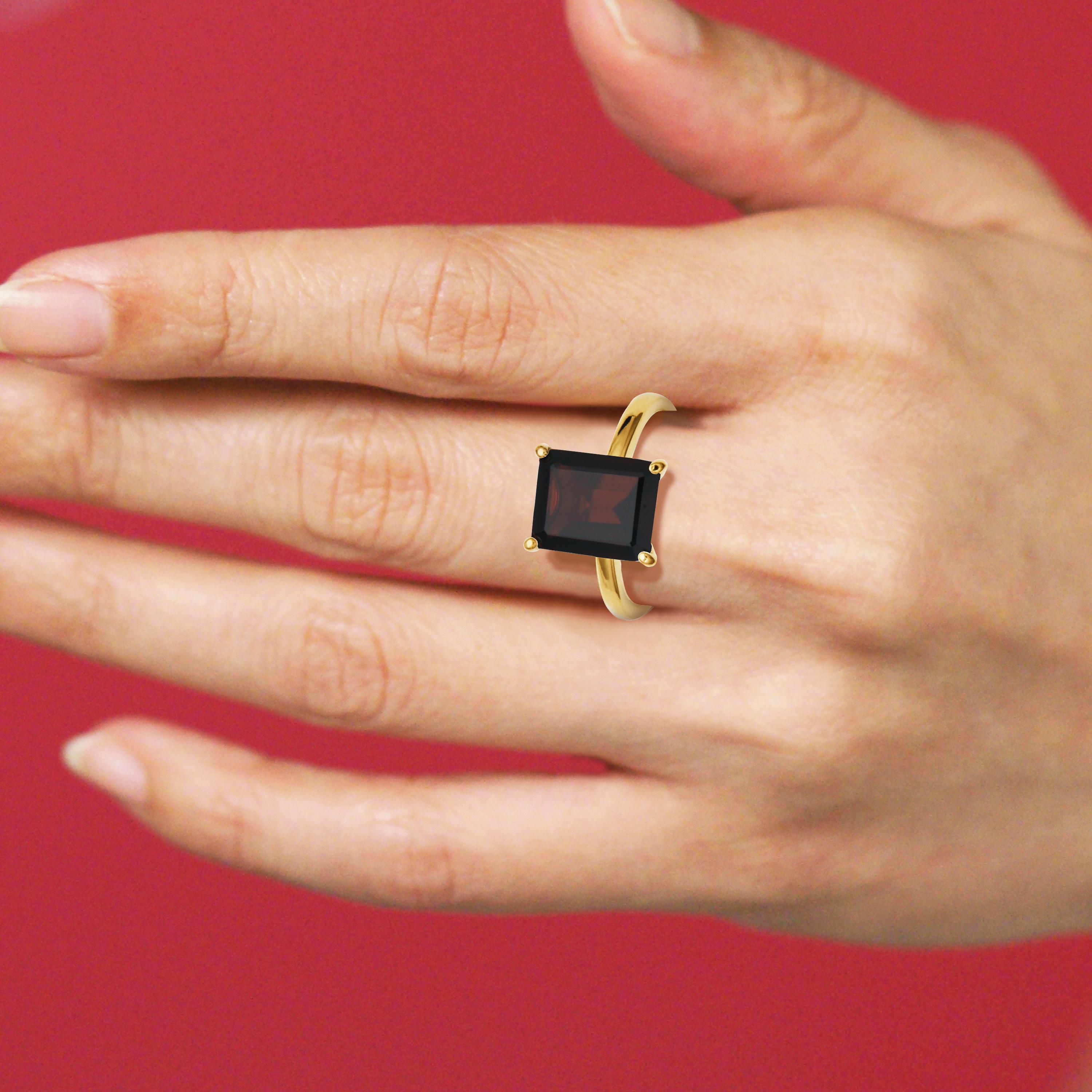 18K Yellow Gold Plated Sterling Silver Womens Genuine Gemstone Ring