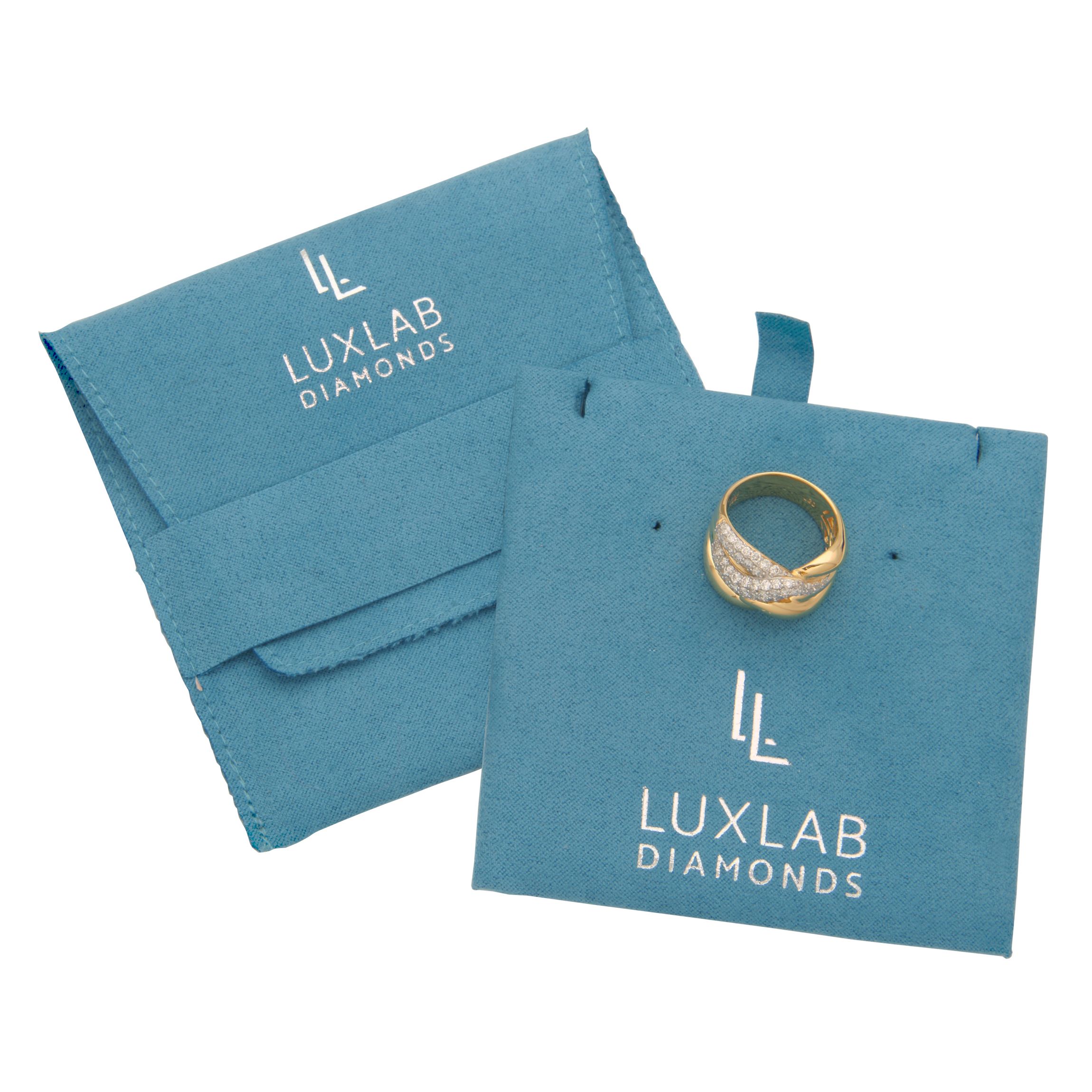 18K Gold Plated Sterling Silver 1 CT TW Lab Grown Diamond Ring