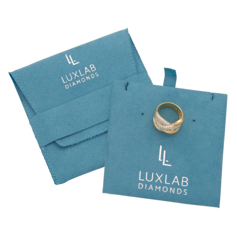 18K Gold Plated Sterling Silver 1 CT TW Lab Grown Diamond Ring