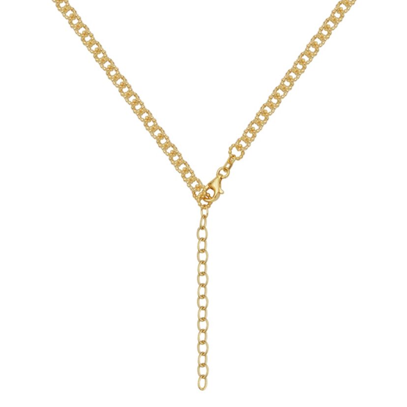 Genuine Turquoise Necklace in 18k Gold Plated Sterling Silver