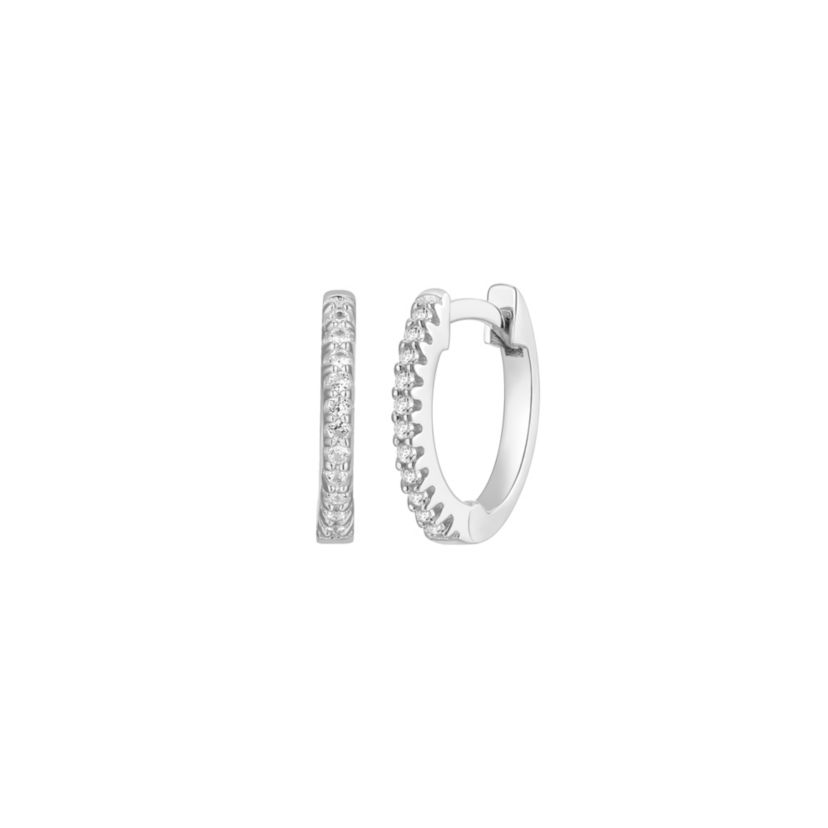 Lab Created Created White Sapphire 3-Pair Earring Set in Rhodium Over Sterling Silver