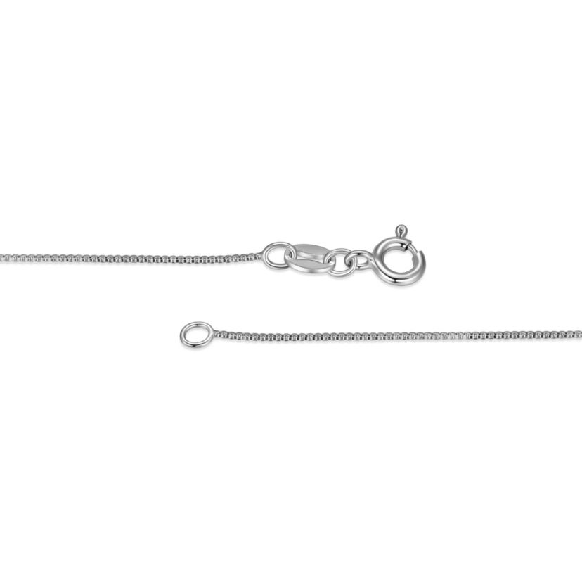 White Sapphire and Pearl Necklace in Rhodium Over Sterling Silver